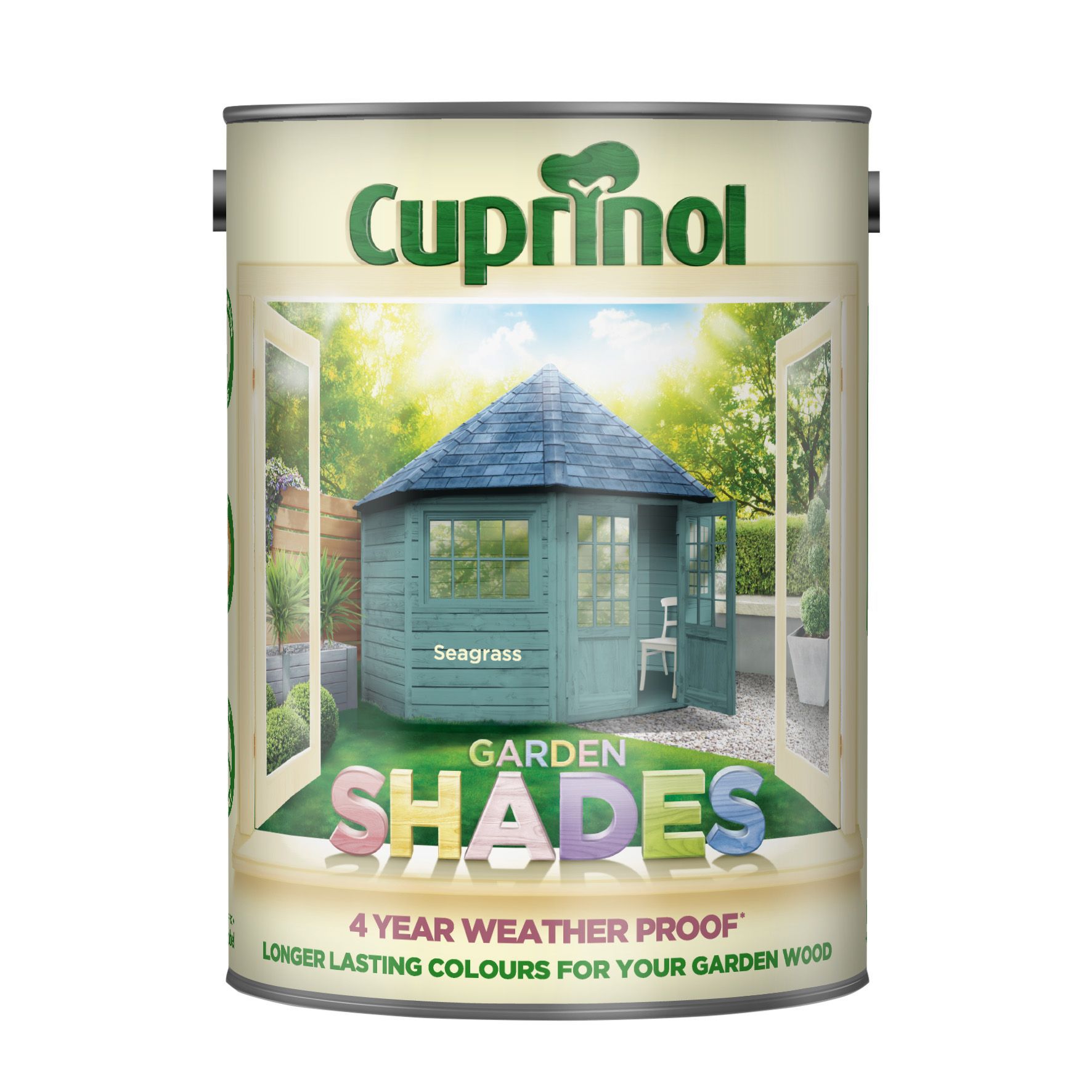 Cuprinol Garden shades Seagrass Matt Multi-surface Exterior Wood paint, 5L