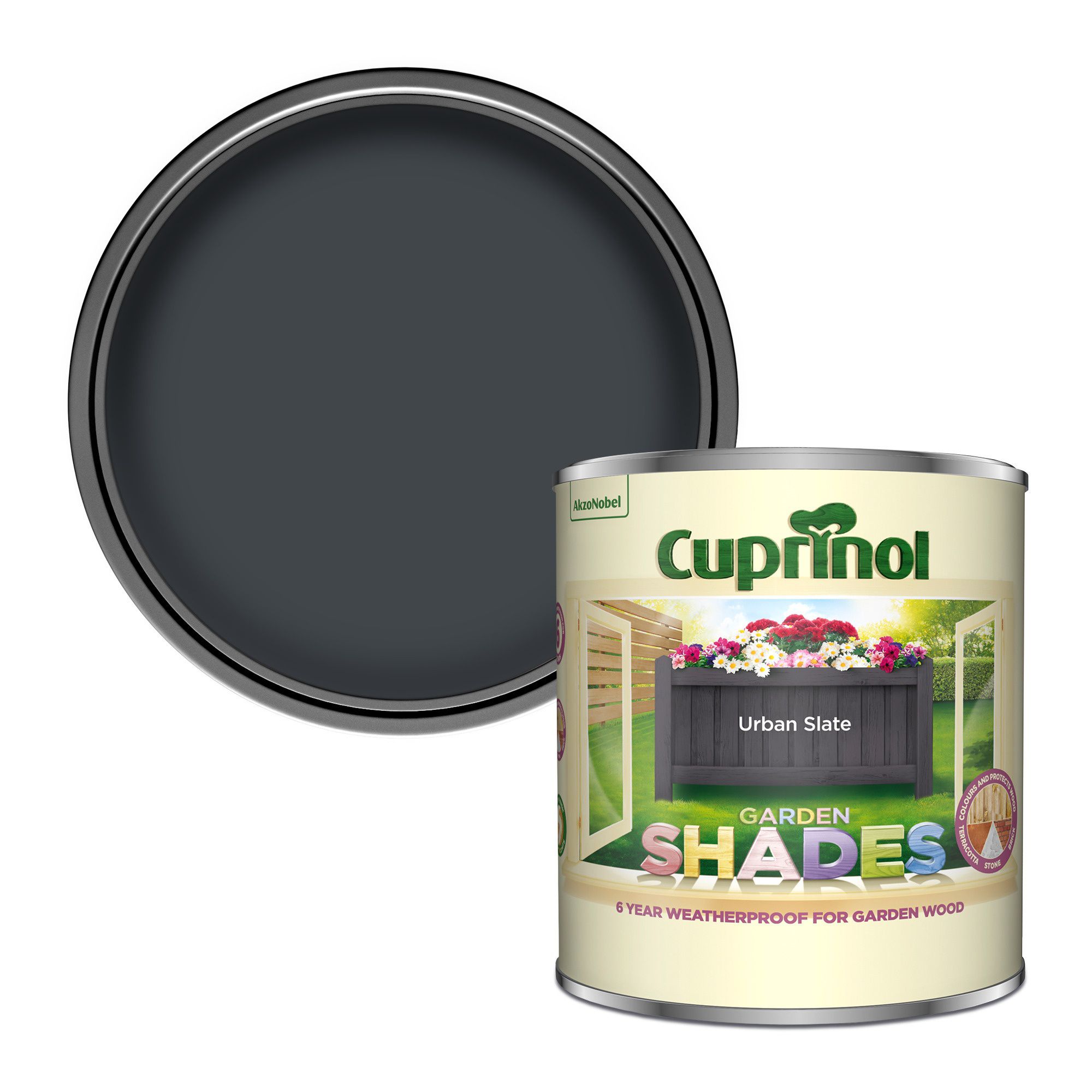 Cuprinol Garden shades Urban Slate Matt Multi-surface Garden Wood paint, 1L