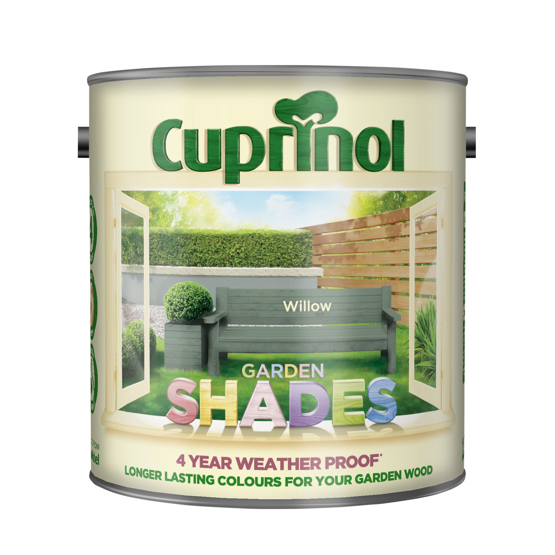 Cuprinol Garden shades Willow Matt Multi-surface Exterior Wood paint, 2.5L