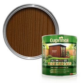 Cuprinol Ultimate Autumn brown Matt Exterior Wood paint, 4L Tin