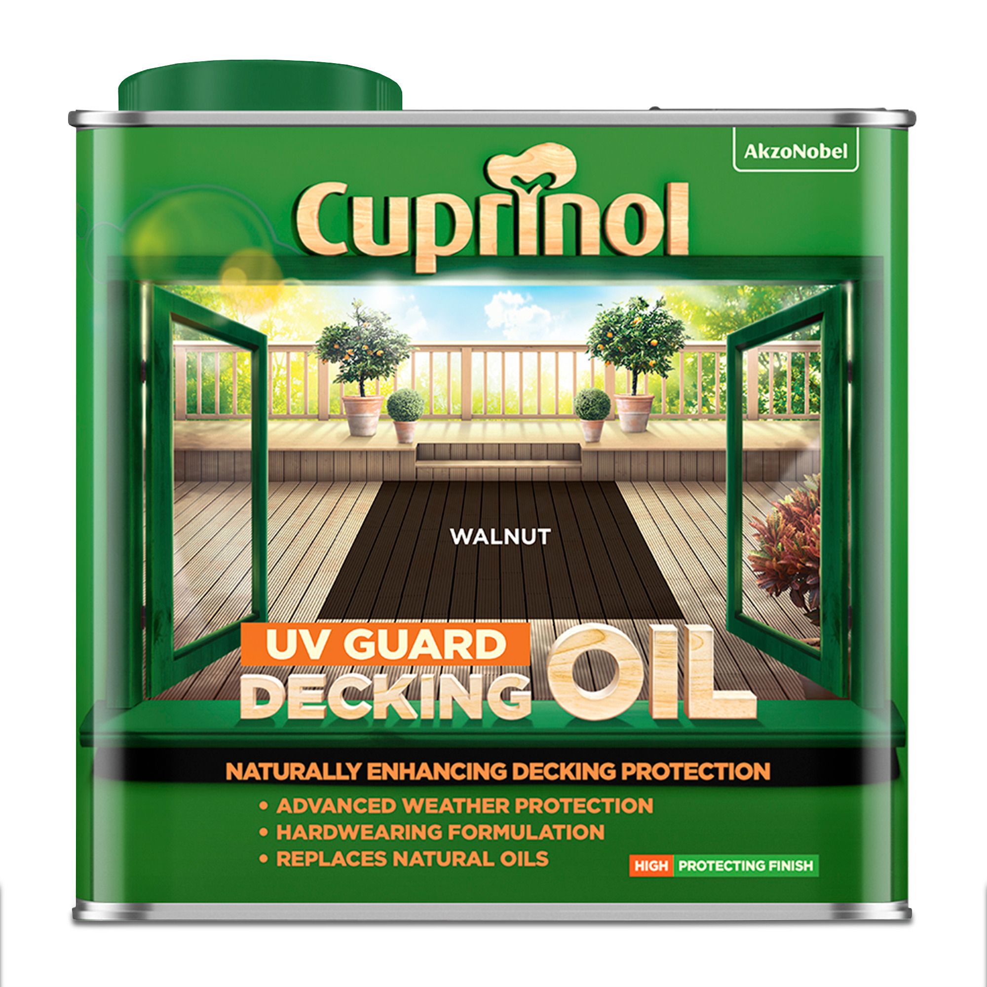 Cuprinol UV Guard Walnut Teak Wood oil, 2.5L