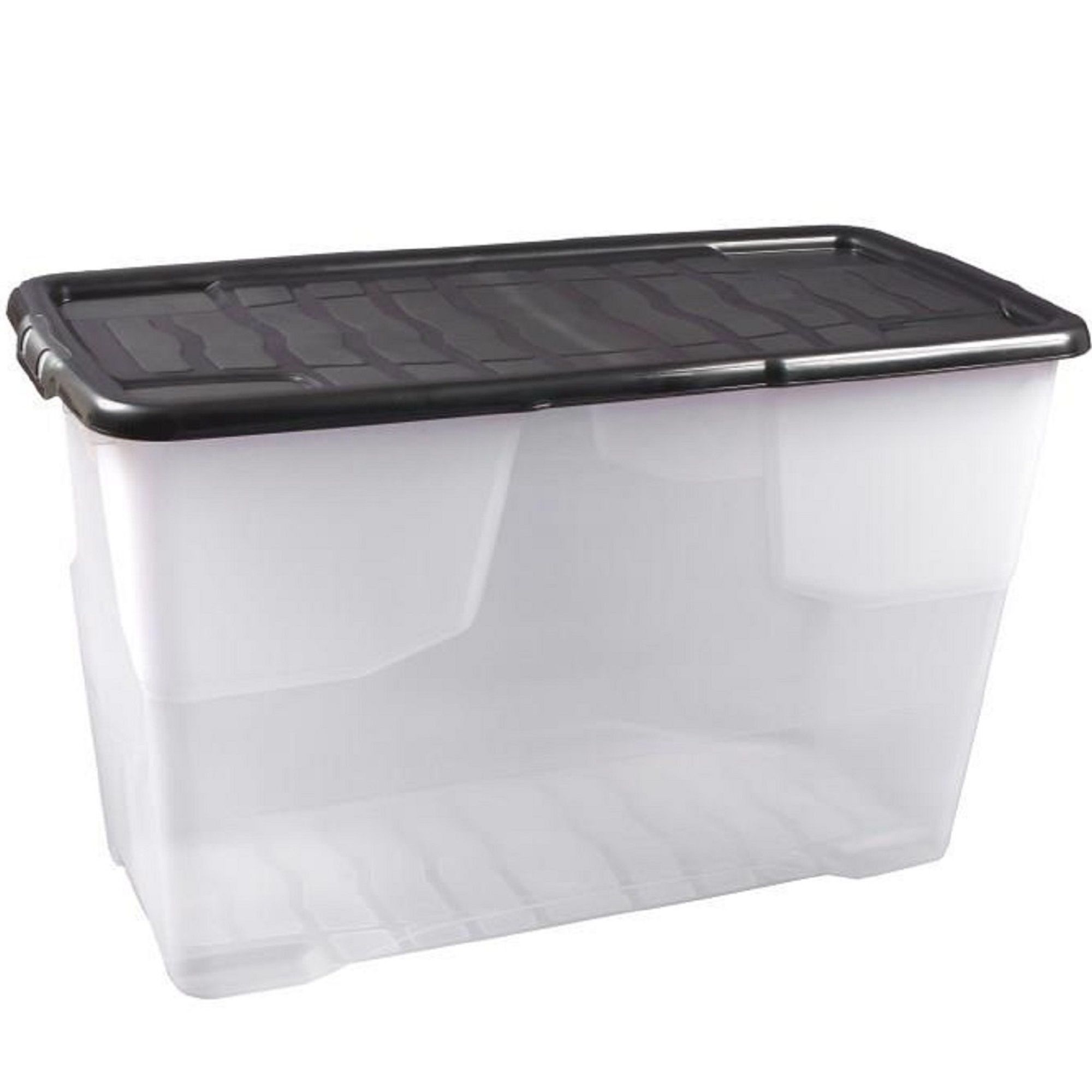 Curve Box Clear Curve 100L Large Stackable Storage box with Lid ...