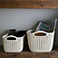 Curver Knit collection Harvest brown Plastic Storage basket (H)17cm (W)30cm