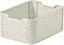 Curver Vintage white Plastic Basket (H)17.2cm (W)29cm