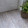D-C-Fix Floor covering Grey Rustic Oak Wood effect Tile, Pack of 11