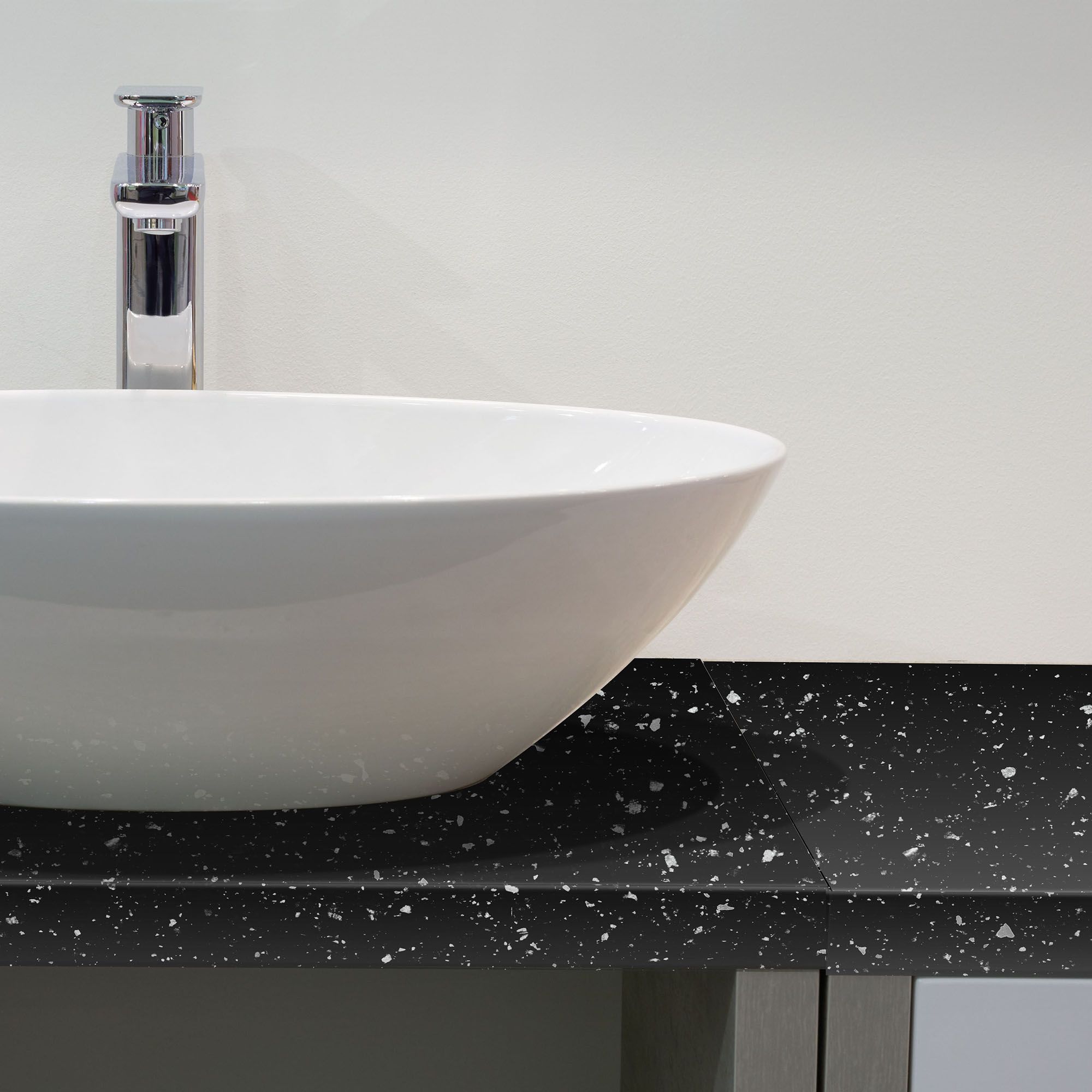 D-C-Fix Mid sheen Black Granite effect Self-adhesive film (L)2m (W)675mm