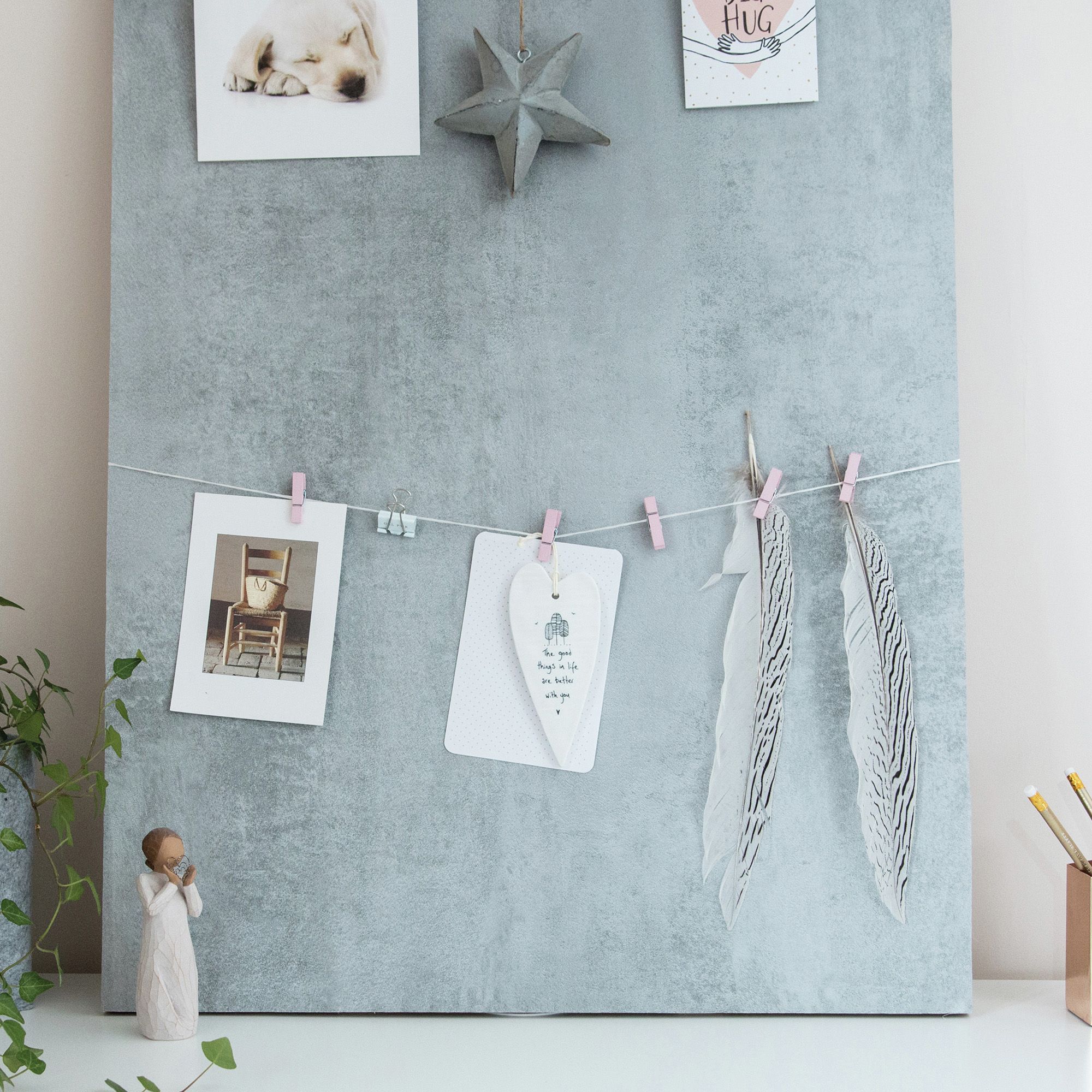 D-C-Fix Mid sheen Grey Concrete effect Self-adhesive film (L)2m (W)450mm