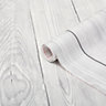 D-C-Fix Planked wood Grey & white Self-adhesive film (L)2.1m (W)900mm