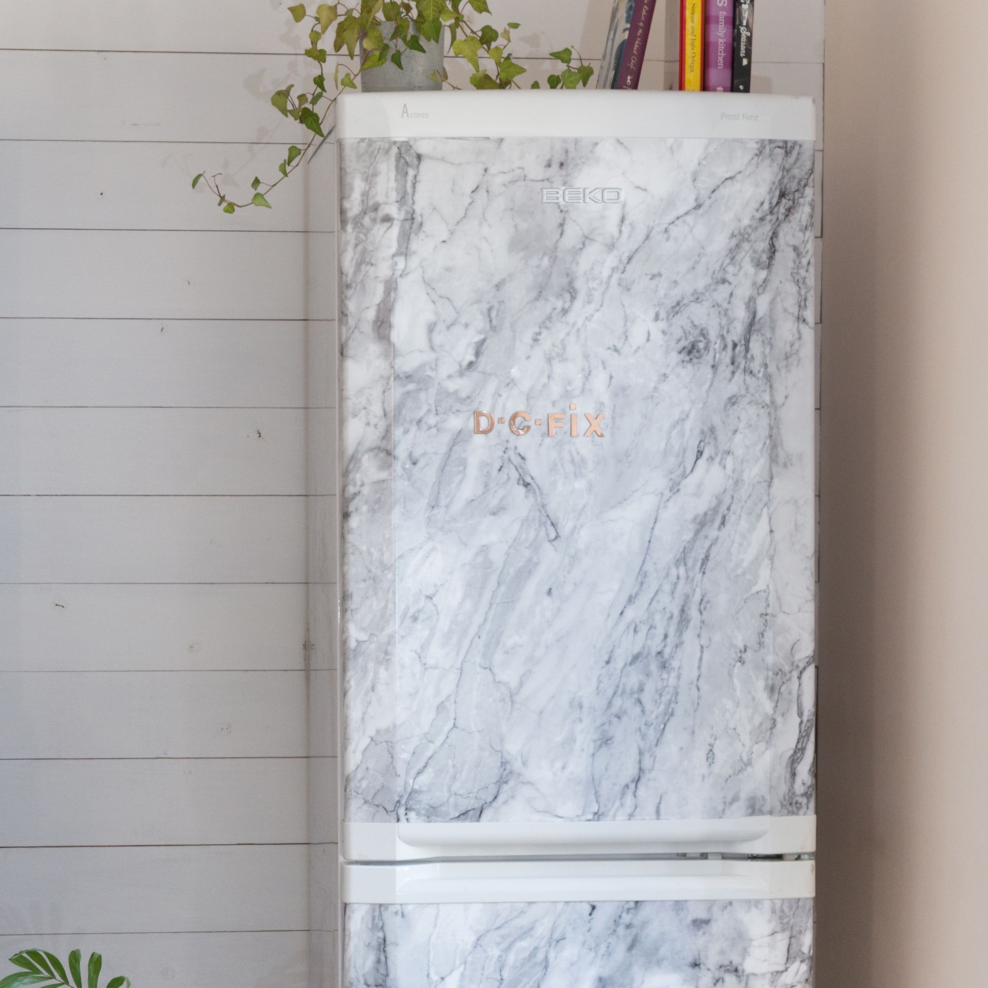 D-C-Fix Romeo Gloss Grey Marble effect Self-adhesive film (L)2m (W)450mm