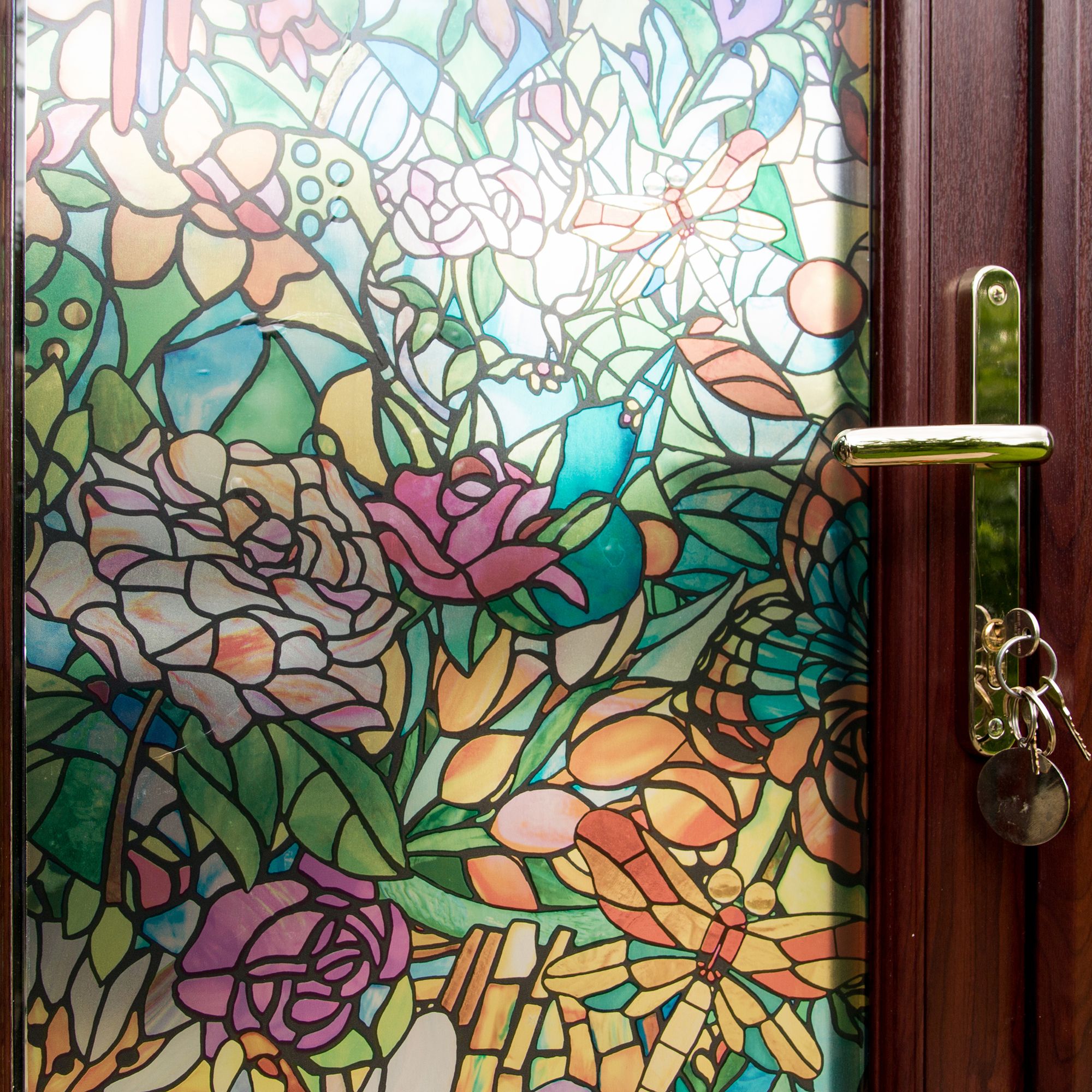 D-C-Fix Tulia Floral Multicolour Self-adhesive film (L)2m (W)450mm