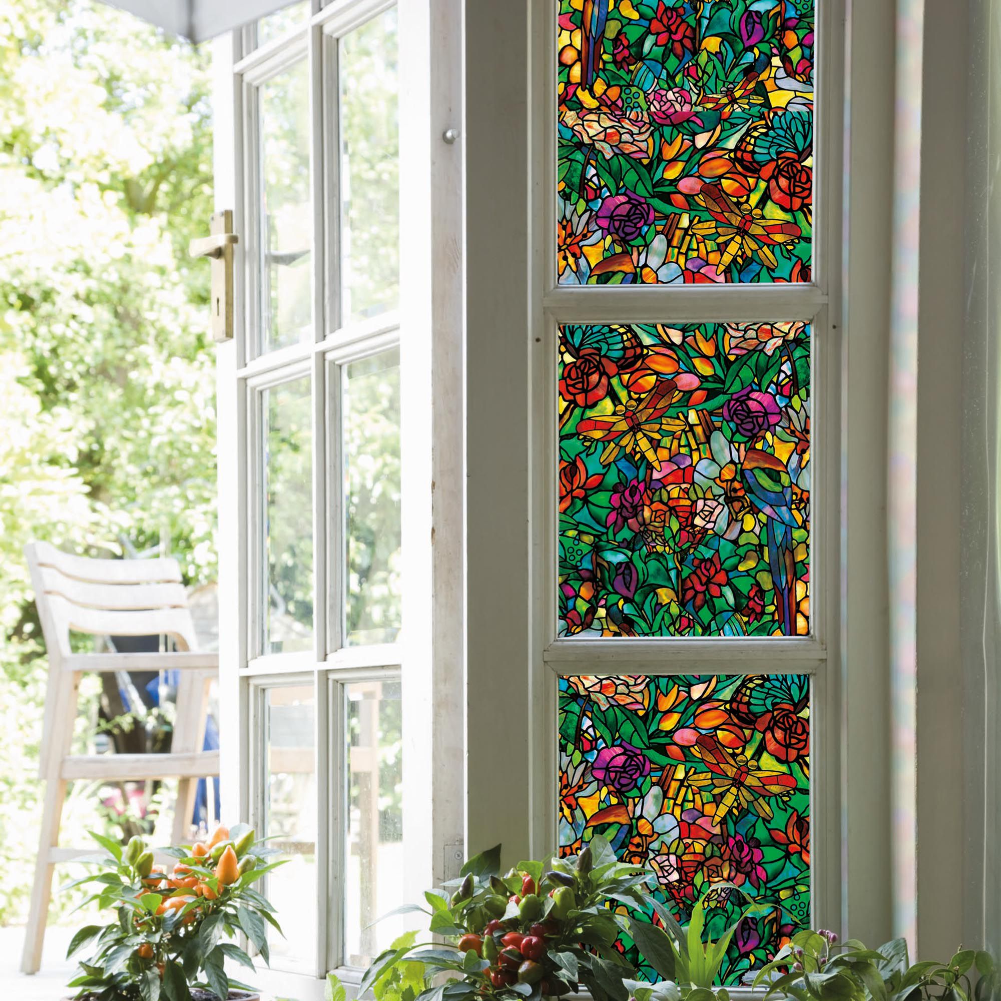 D-C-Fix Tulia Floral Multicolour Self-adhesive film (L)2m (W)450mm