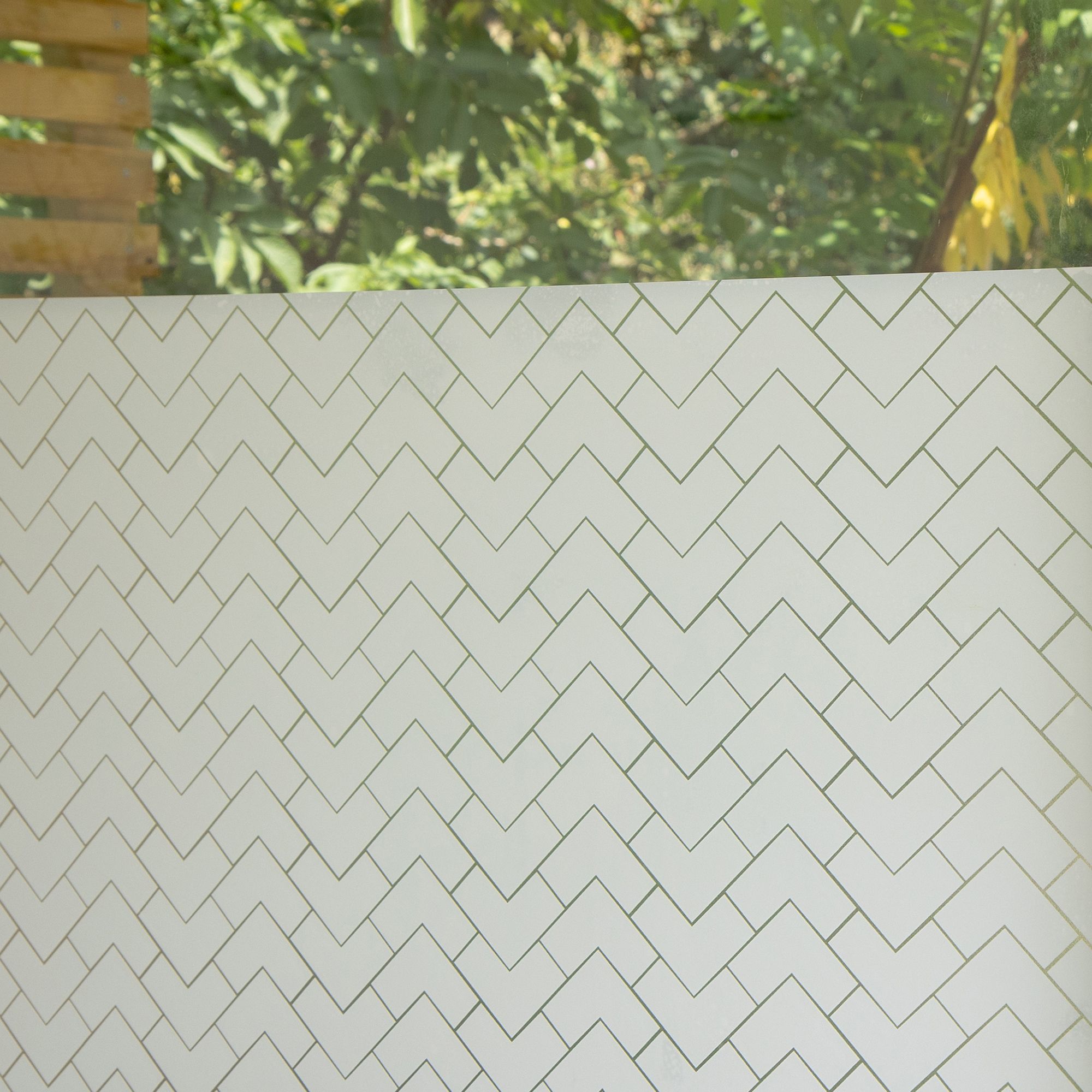 D-C-Fix White Herringbone Window film, (L)1.5m (W)0.45m