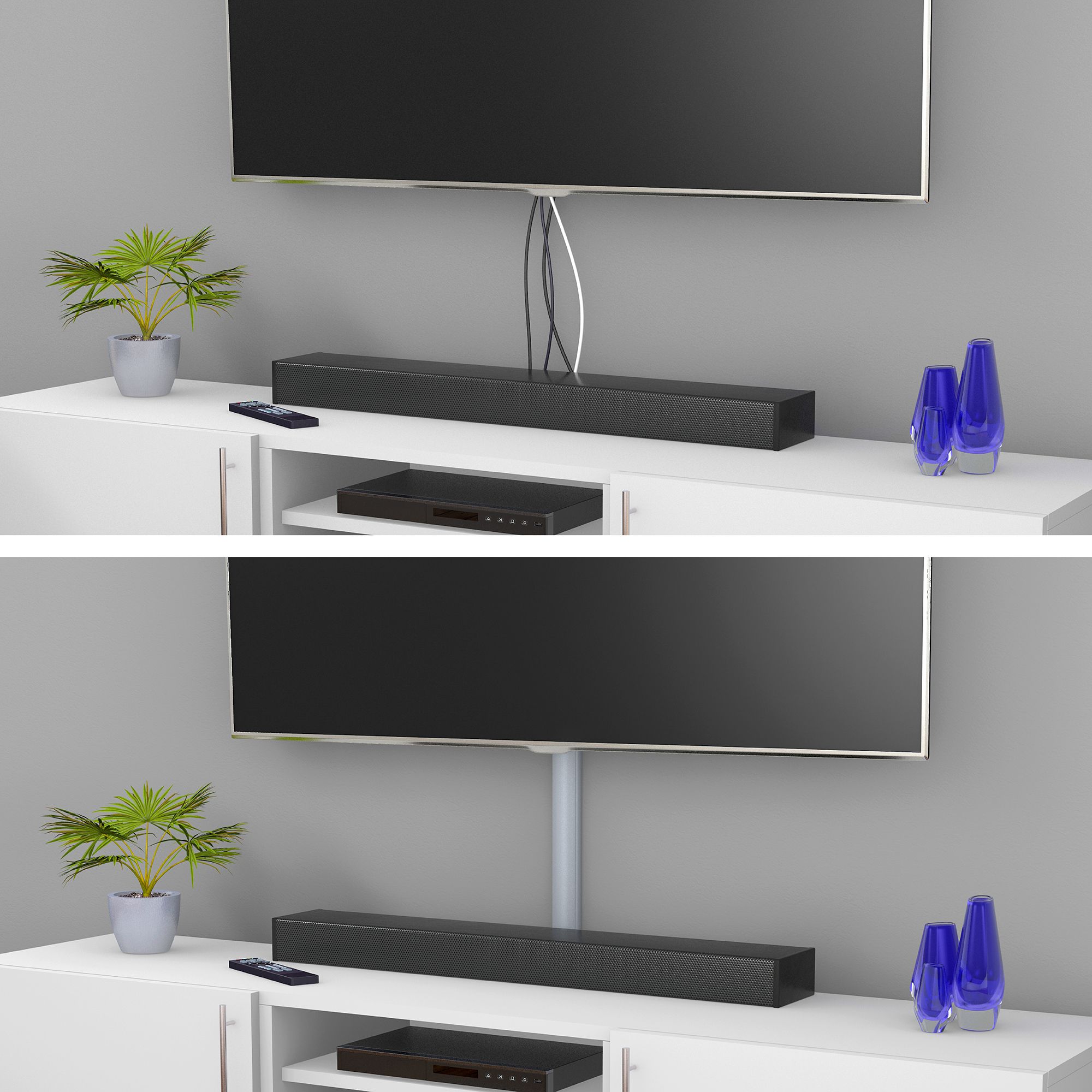 D-Line Aluminium effect Semi-circle Decorative trunking,(W)50mm (L)1m (H)25mm