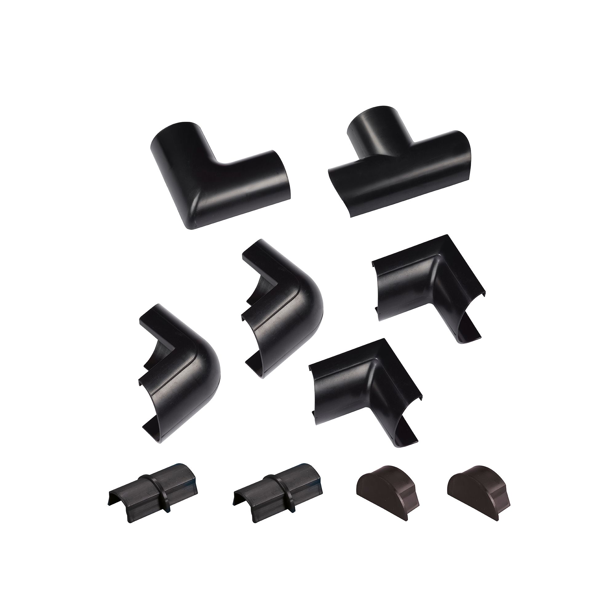 D-Line Black 10 Piece Accessory pack (D)15mm, (W)30mm