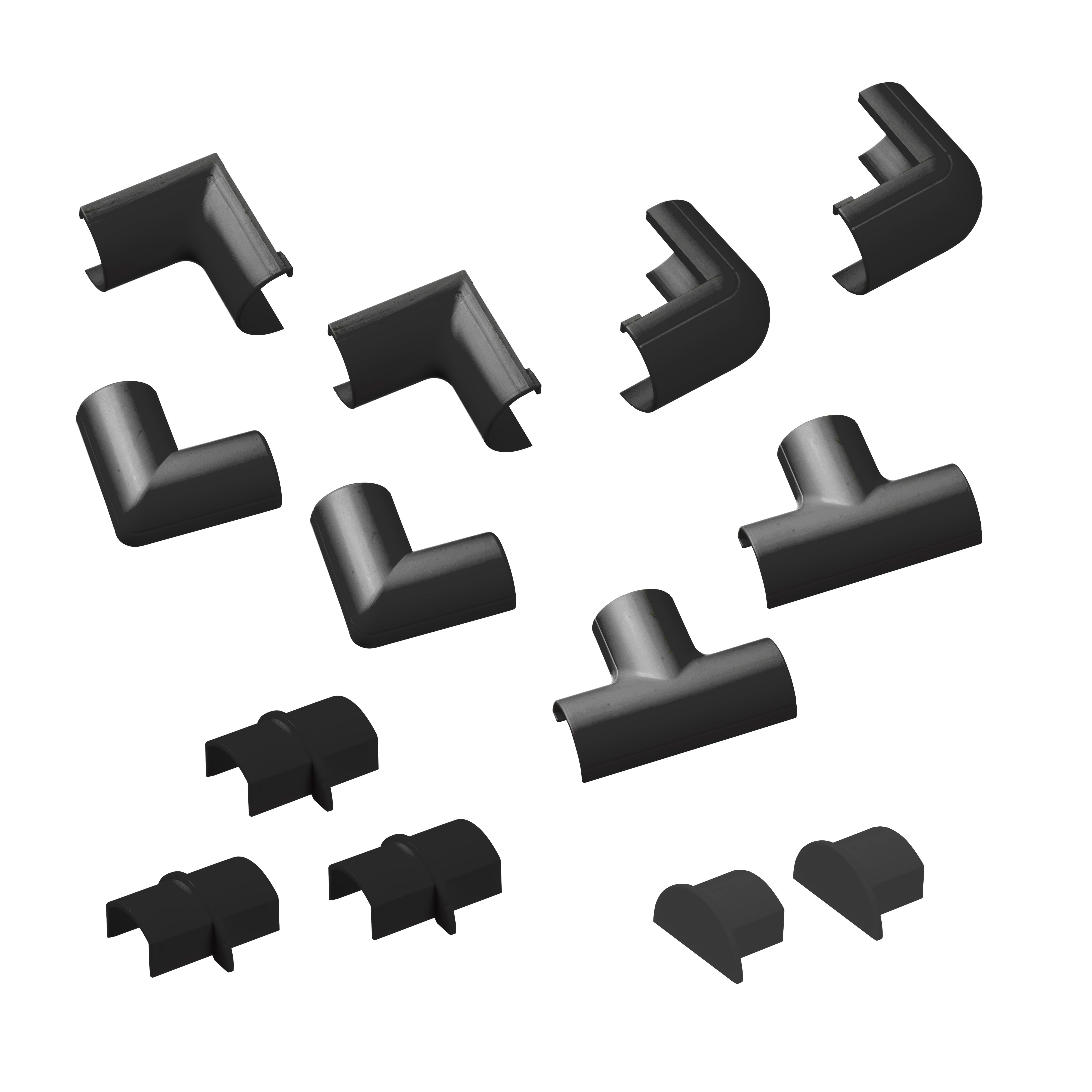 D-Line Black 13 Piece Accessory pack, (W)20mm | Tradepoint