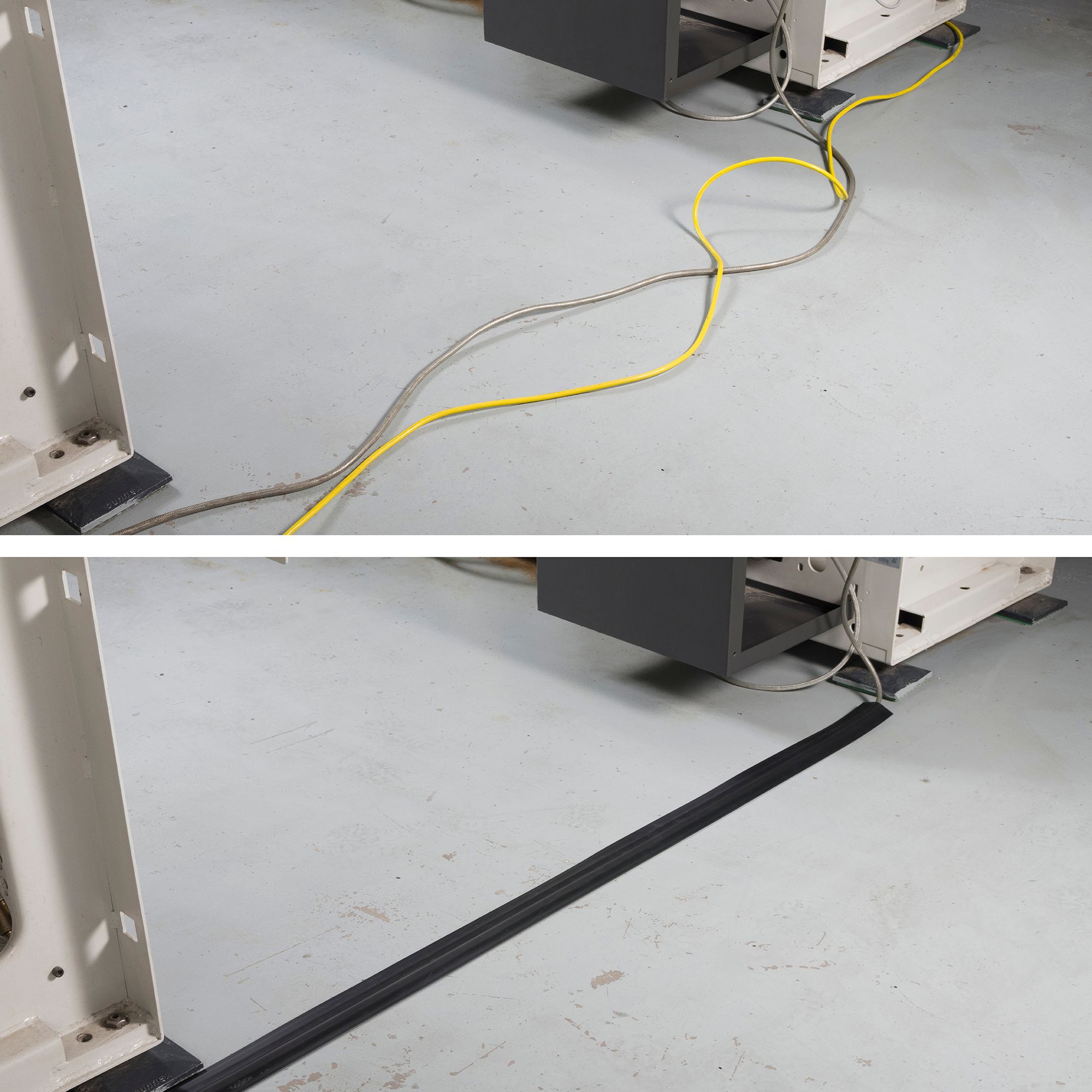 D-Line Black Floor cable cover, (L)1.8m