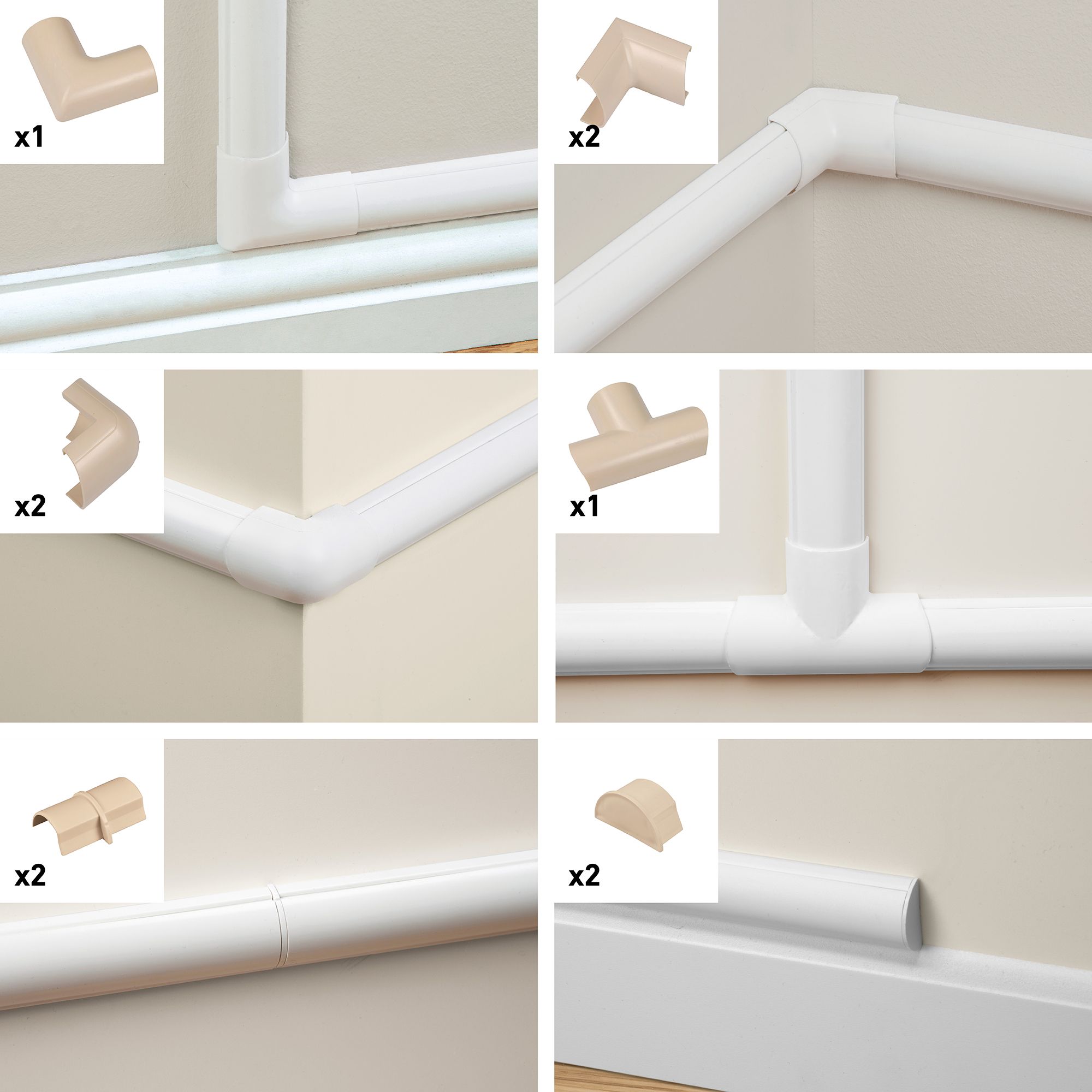 D-Line Magnolia 10 Piece Accessory pack (D)15mm, (W)30mm