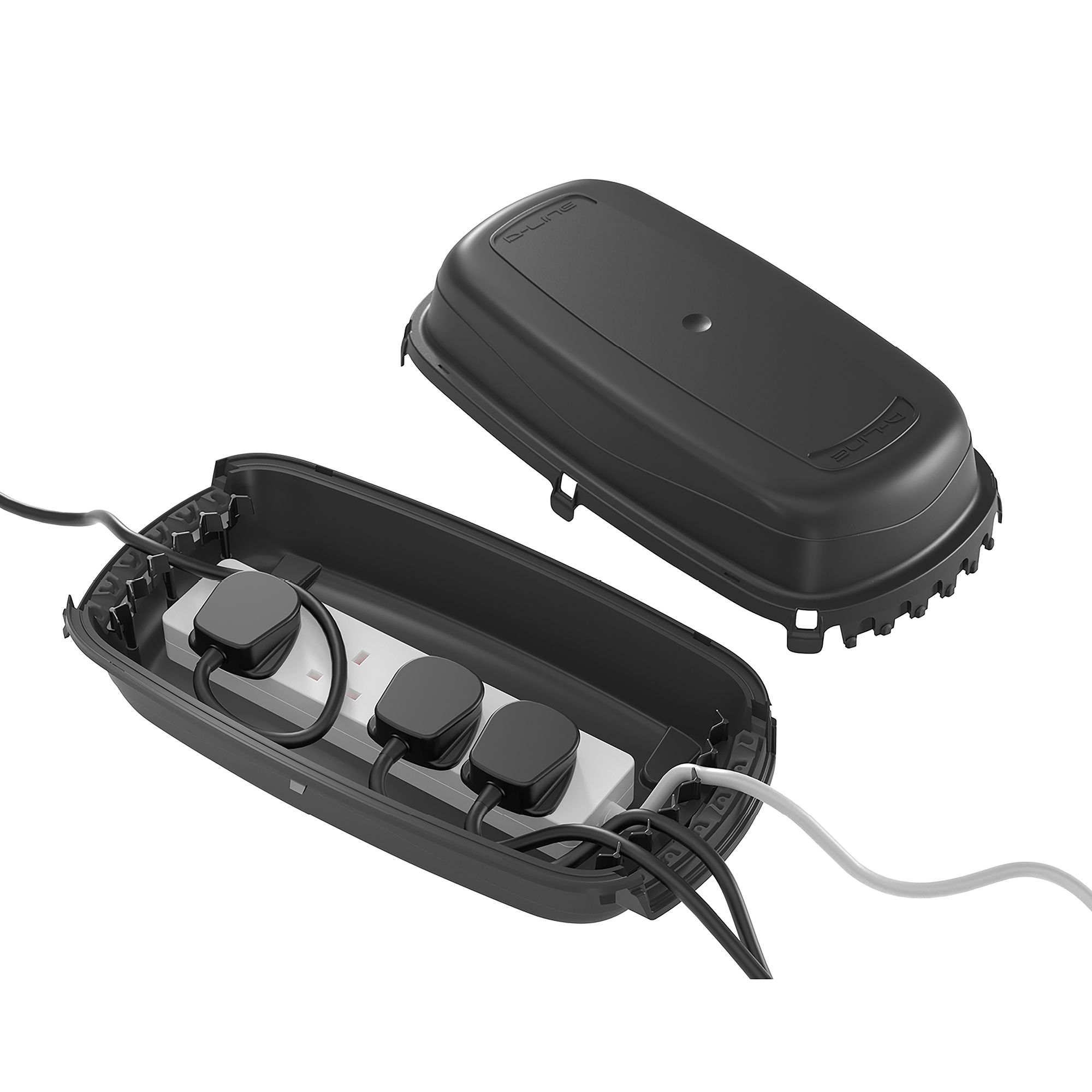 D-Line Outdoor Black Cable tidy unit