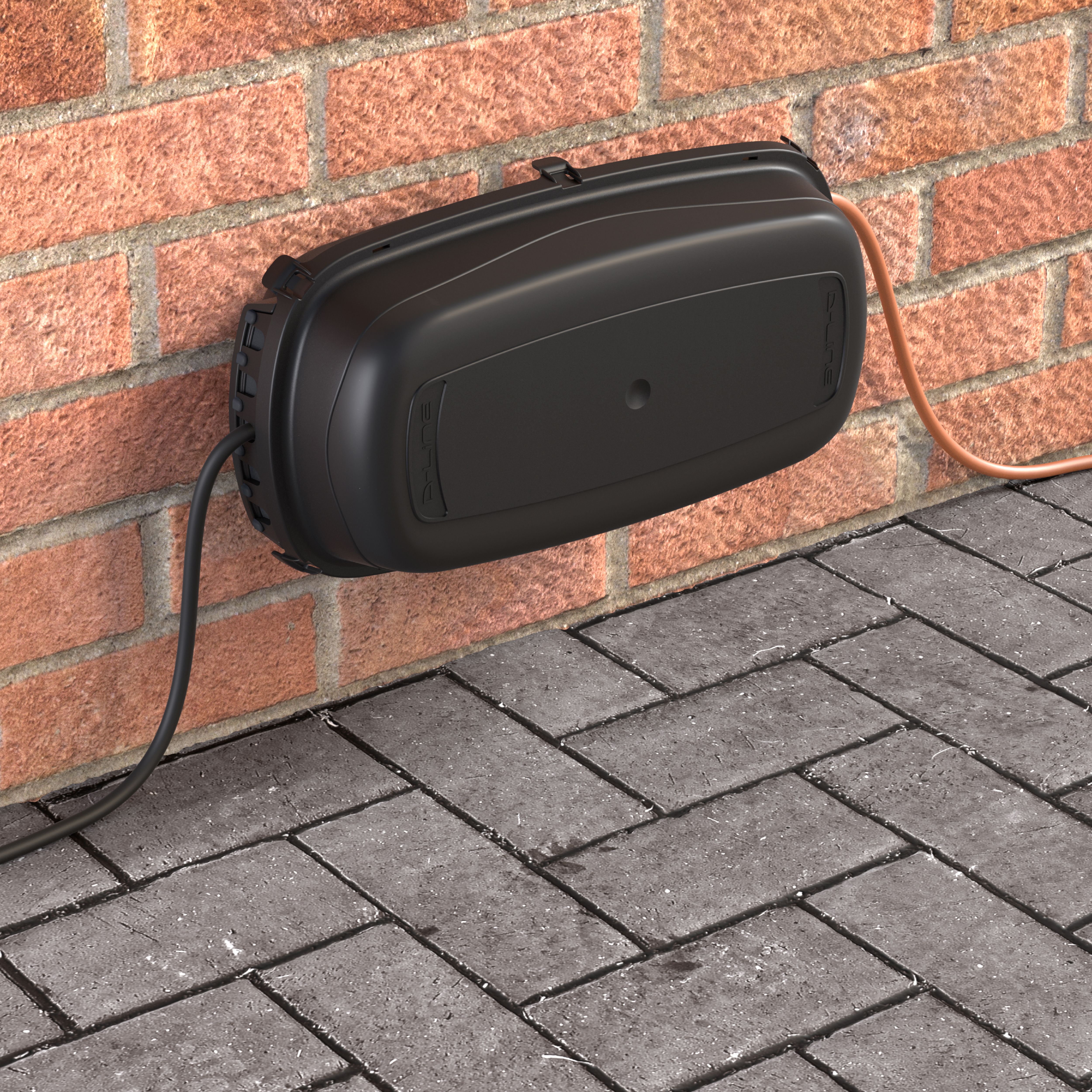 D-Line Outdoor Black Cable tidy unit