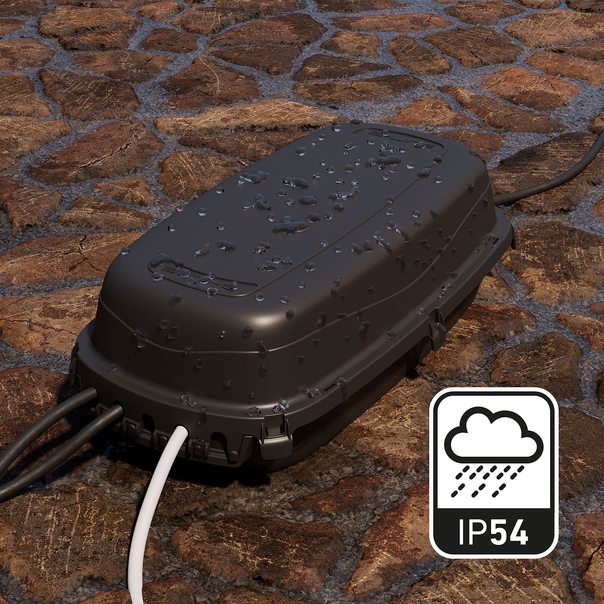 D-Line Outdoor Black Cable tidy unit