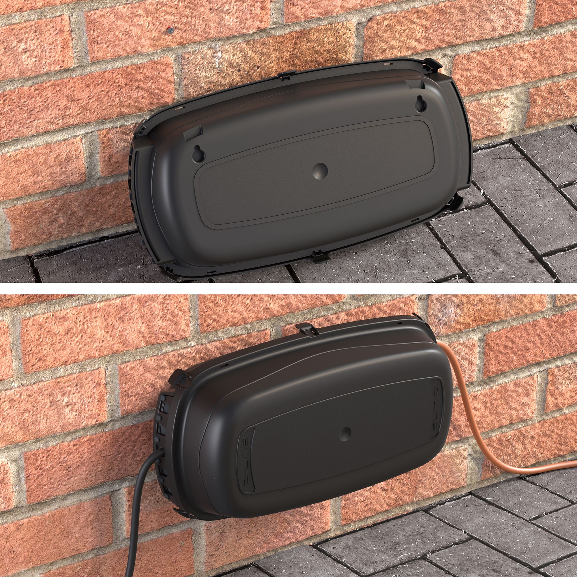 D-Line Outdoor Black Cable tidy unit