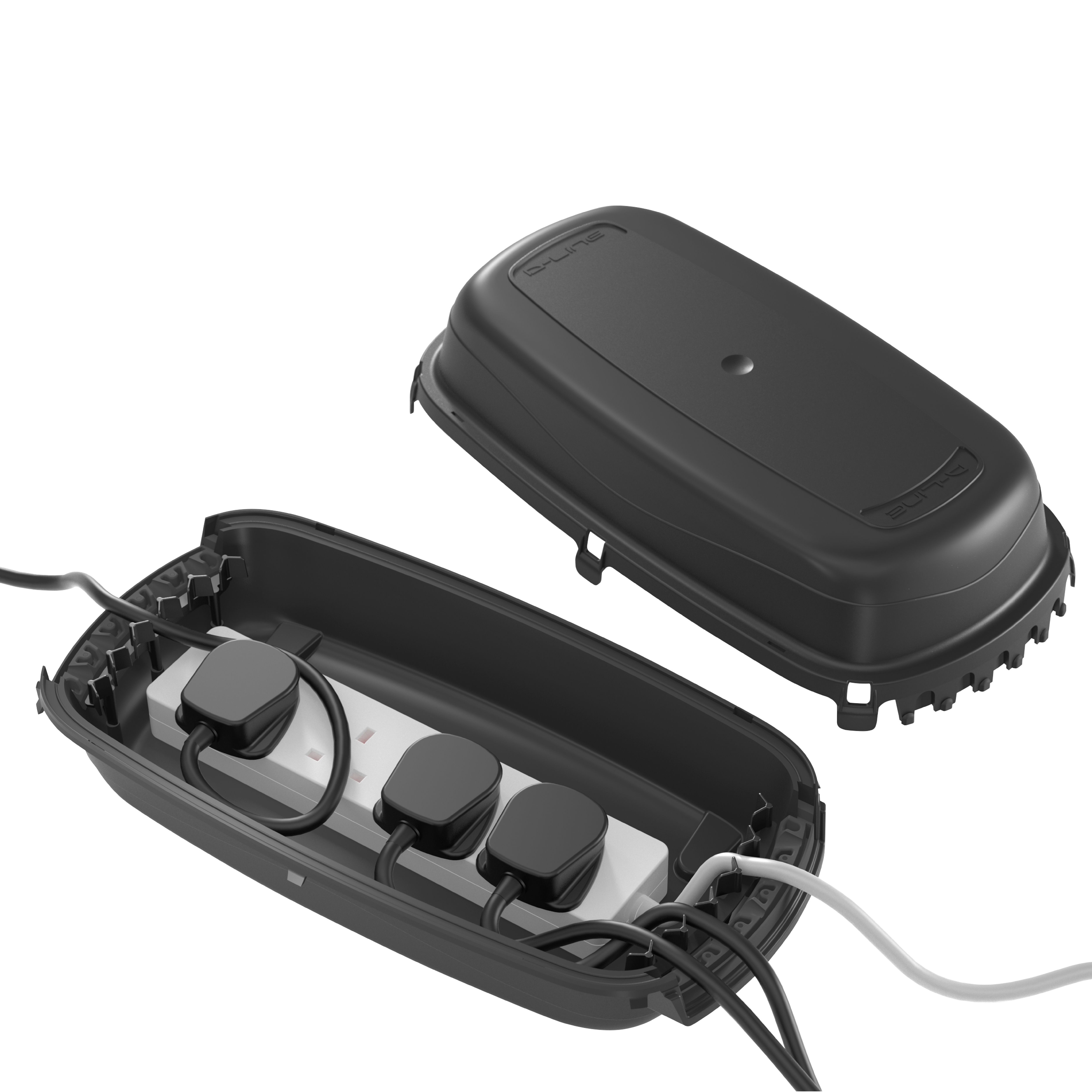 D-Line Outdoor Black Cable tidy unit