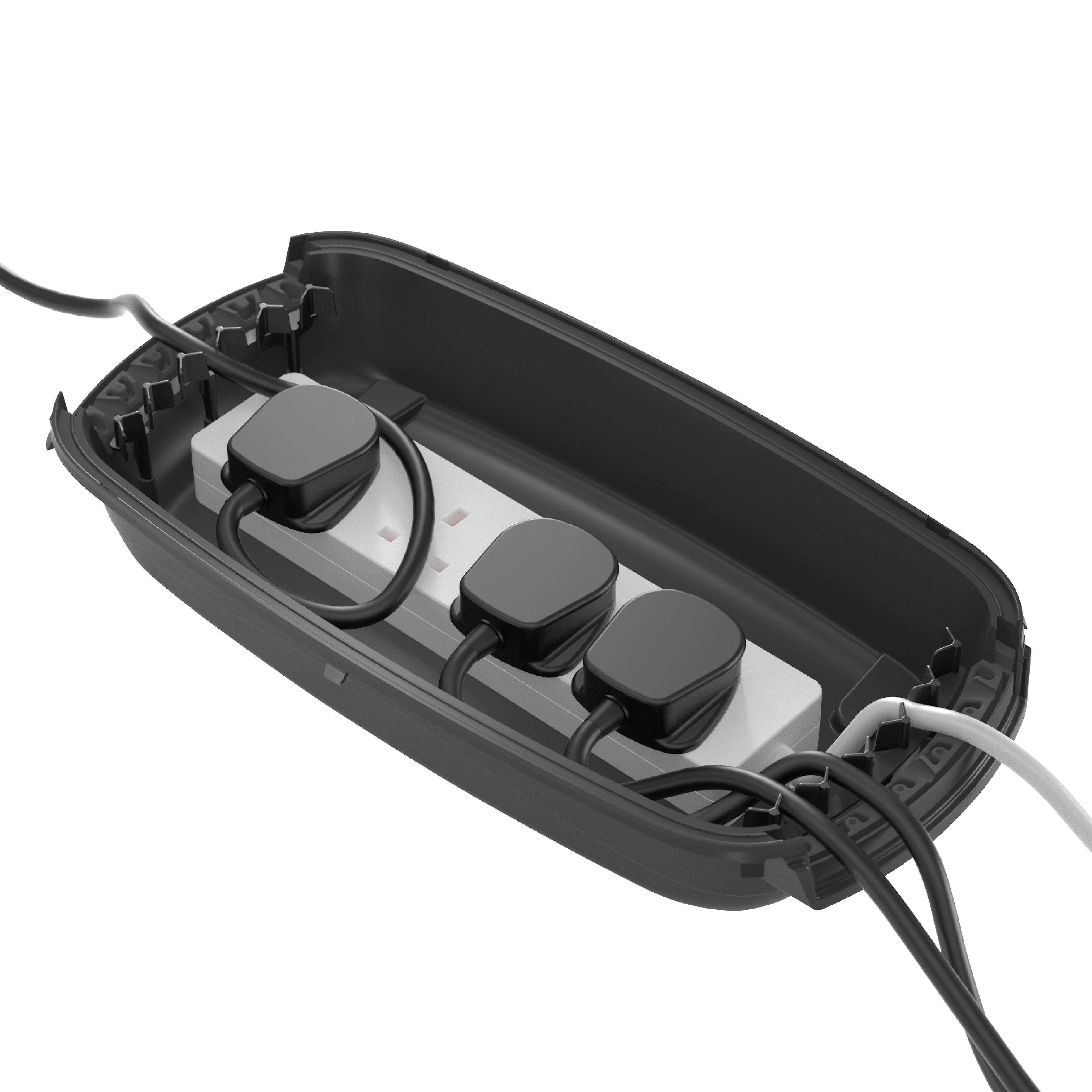 D-Line Outdoor Black Cable tidy unit
