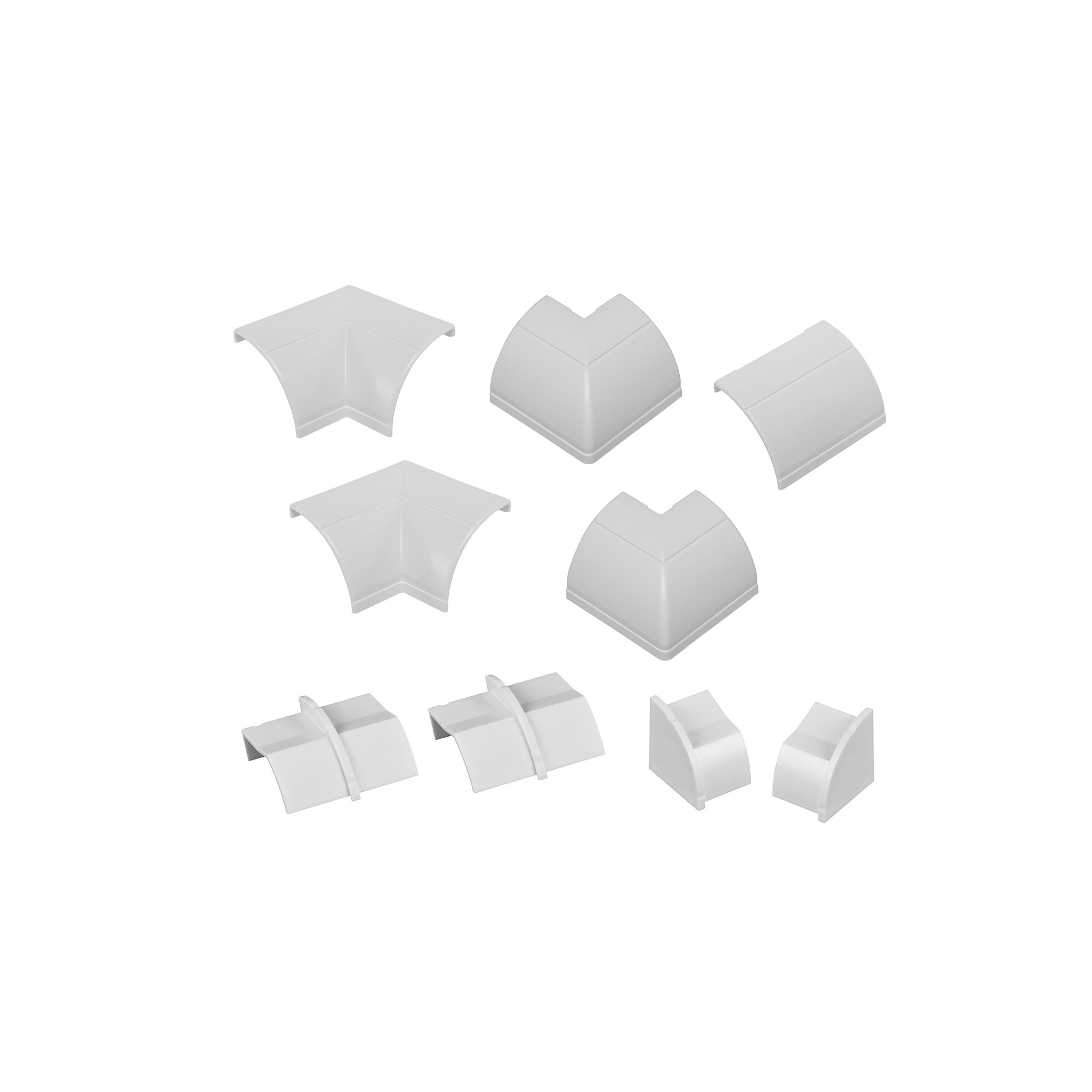 D-Line White 10 Piece Accessory pack (D)22mm, (W)22mm