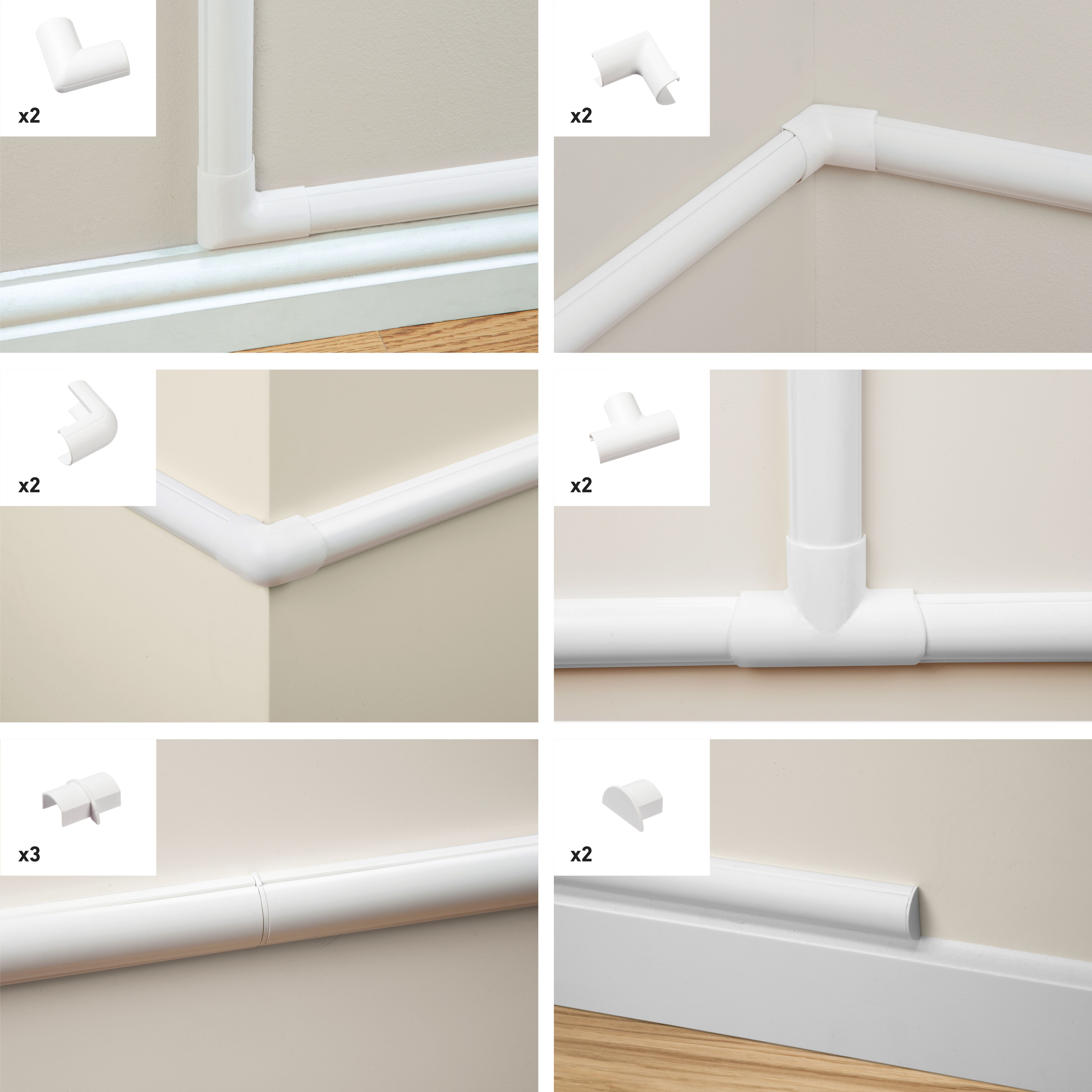 D-Line White 13 Piece Accessory pack, (W)20mm