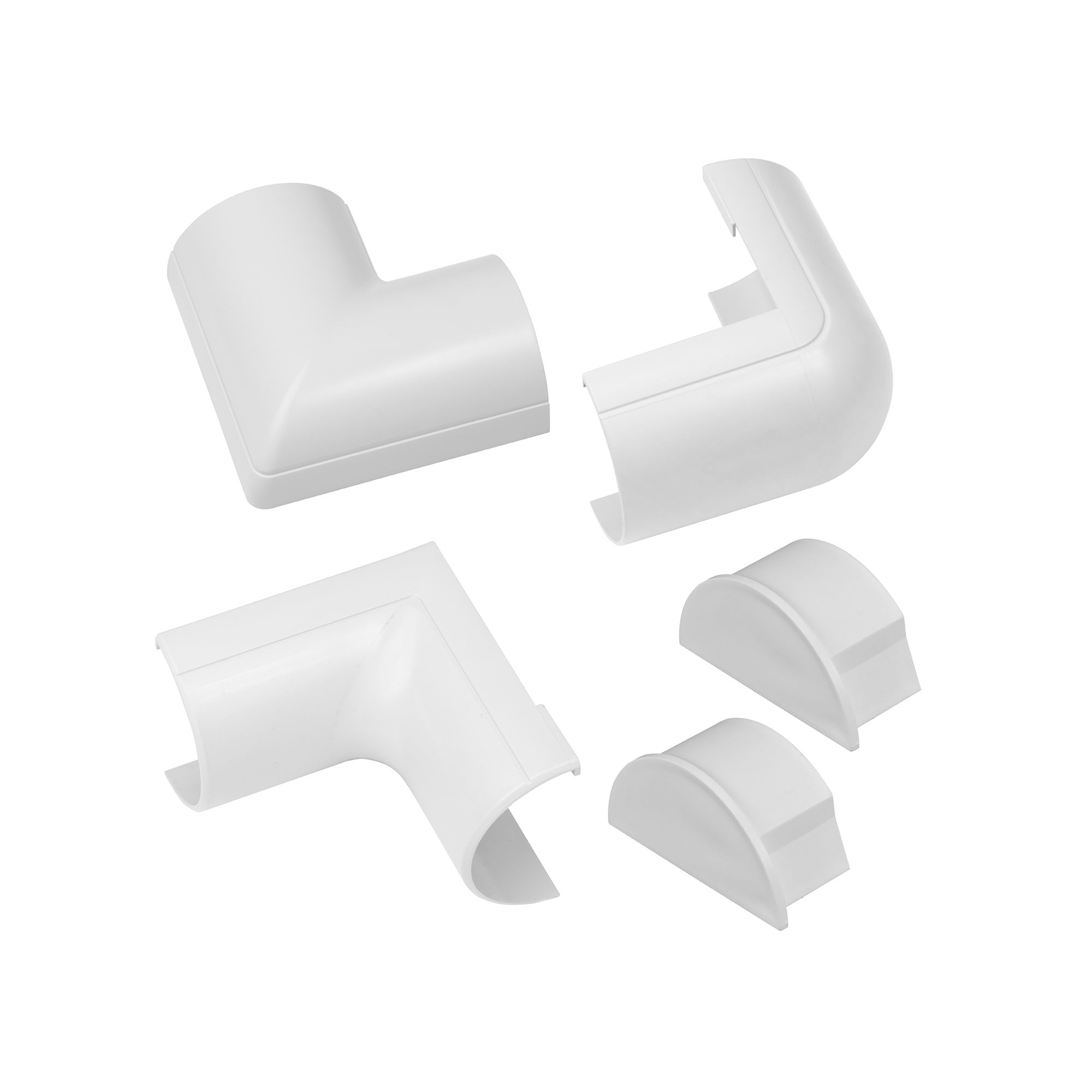 D-Line White 5 Piece Accessory pack (D)25mm, (W)50mm