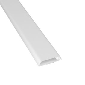 D-Line White Flat Decorative trunking,(W)60mm (L)0.76m (H)15mm