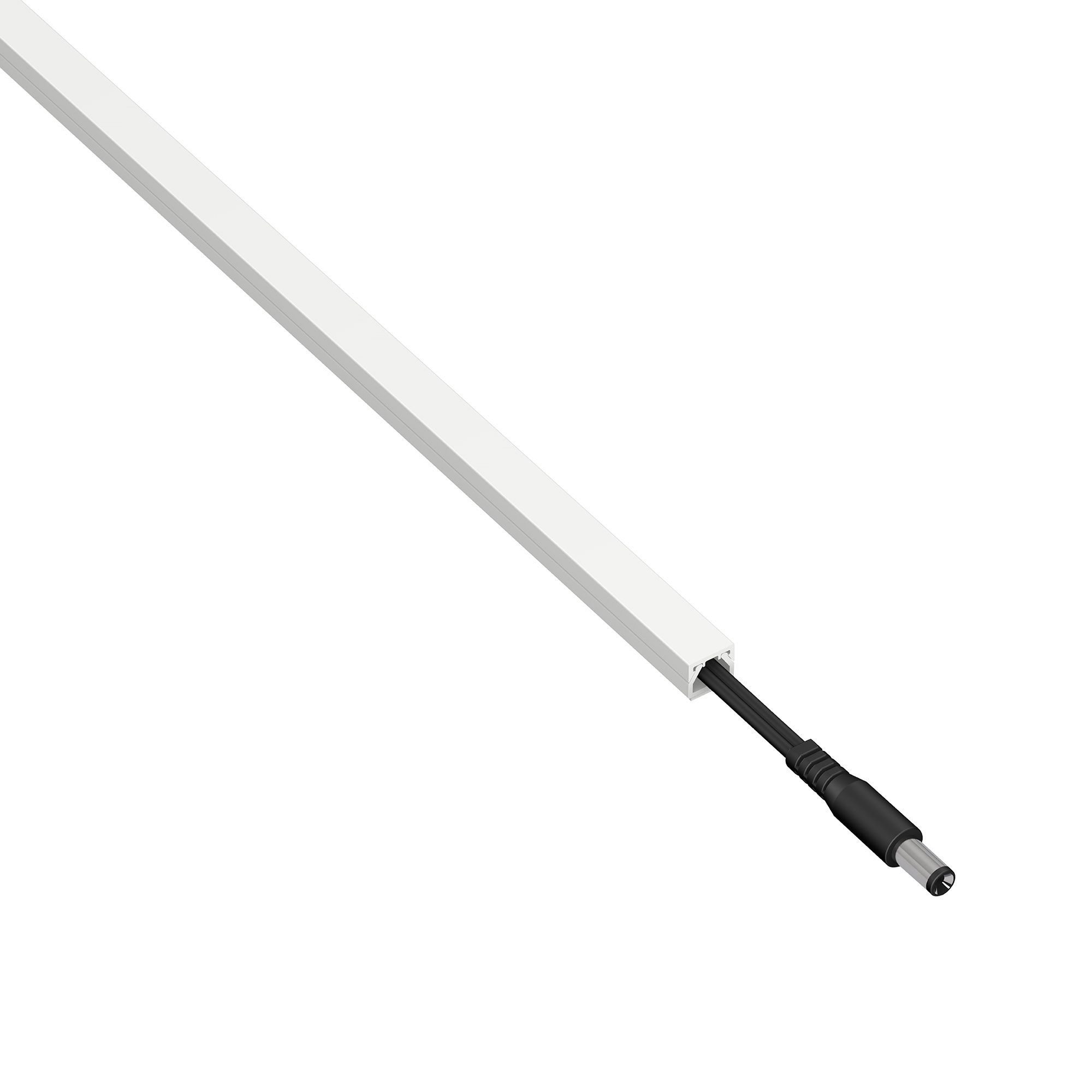 D-Line White Rectangular Trunking length, Pack of 4