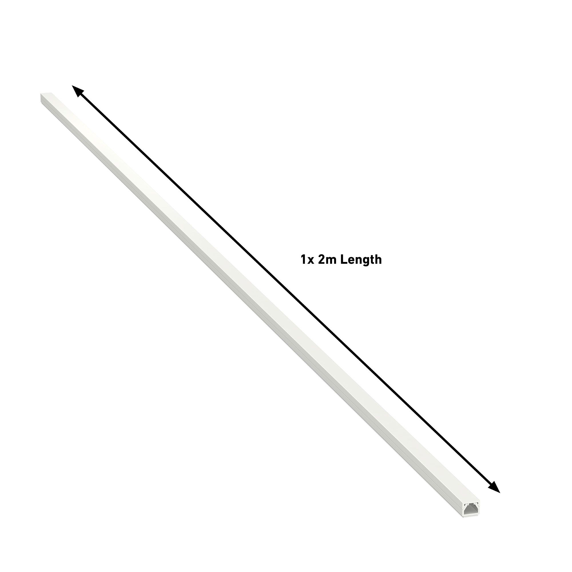  D-Line 1M5025W 50x25mm Trunking, 1-Meter Length, White :  Electronics