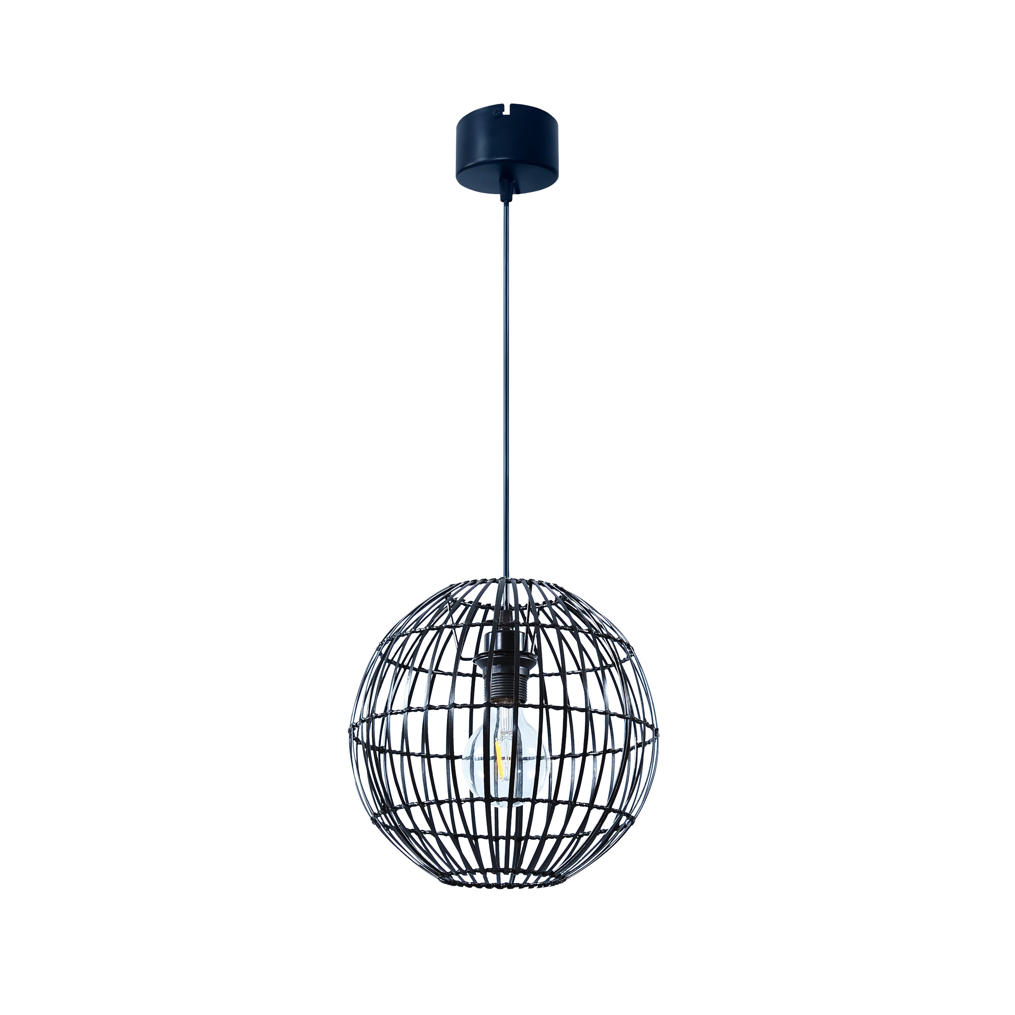 Dacite Black Pendant ceiling light, (Dia)280mm