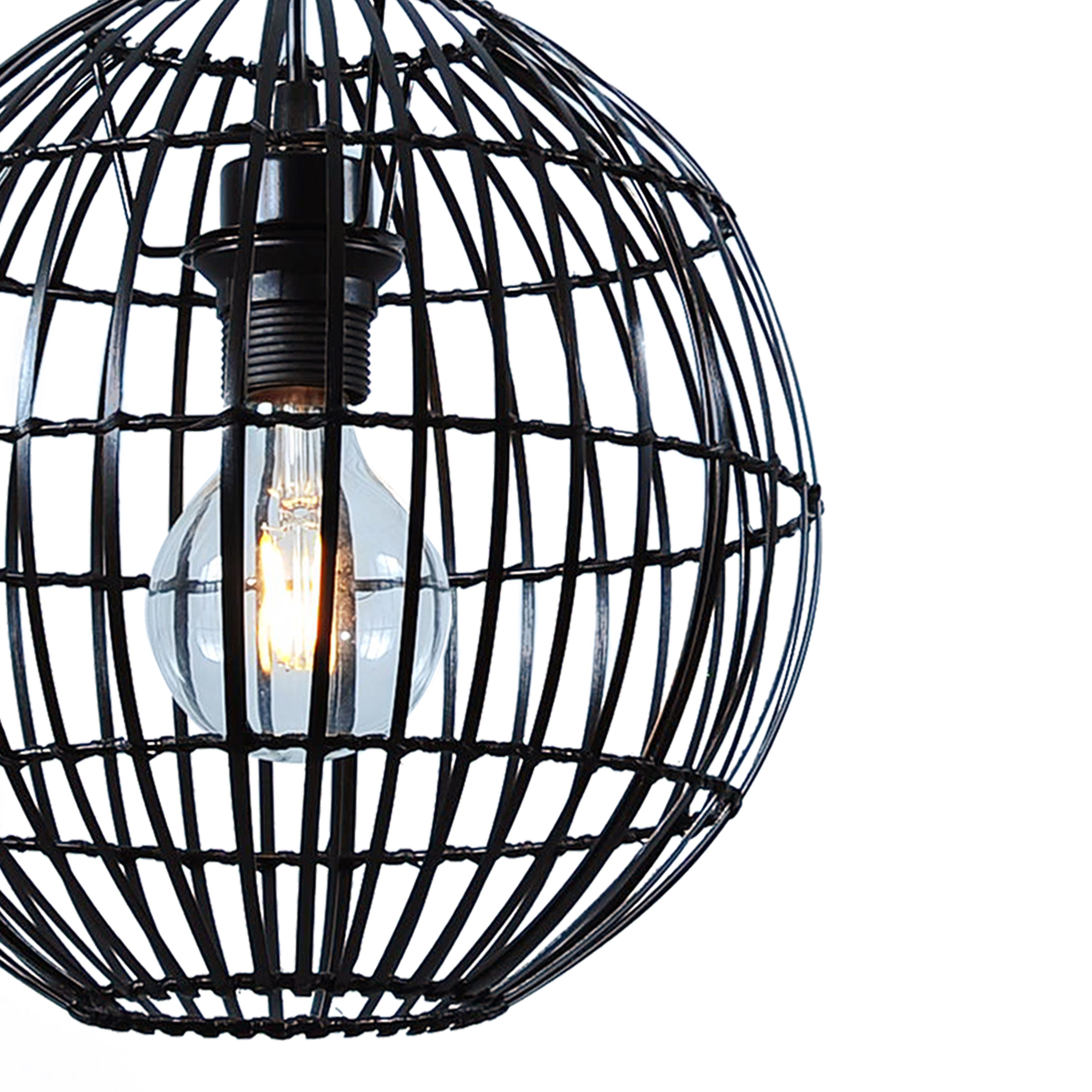 Dacite Black Pendant ceiling light, (Dia)280mm