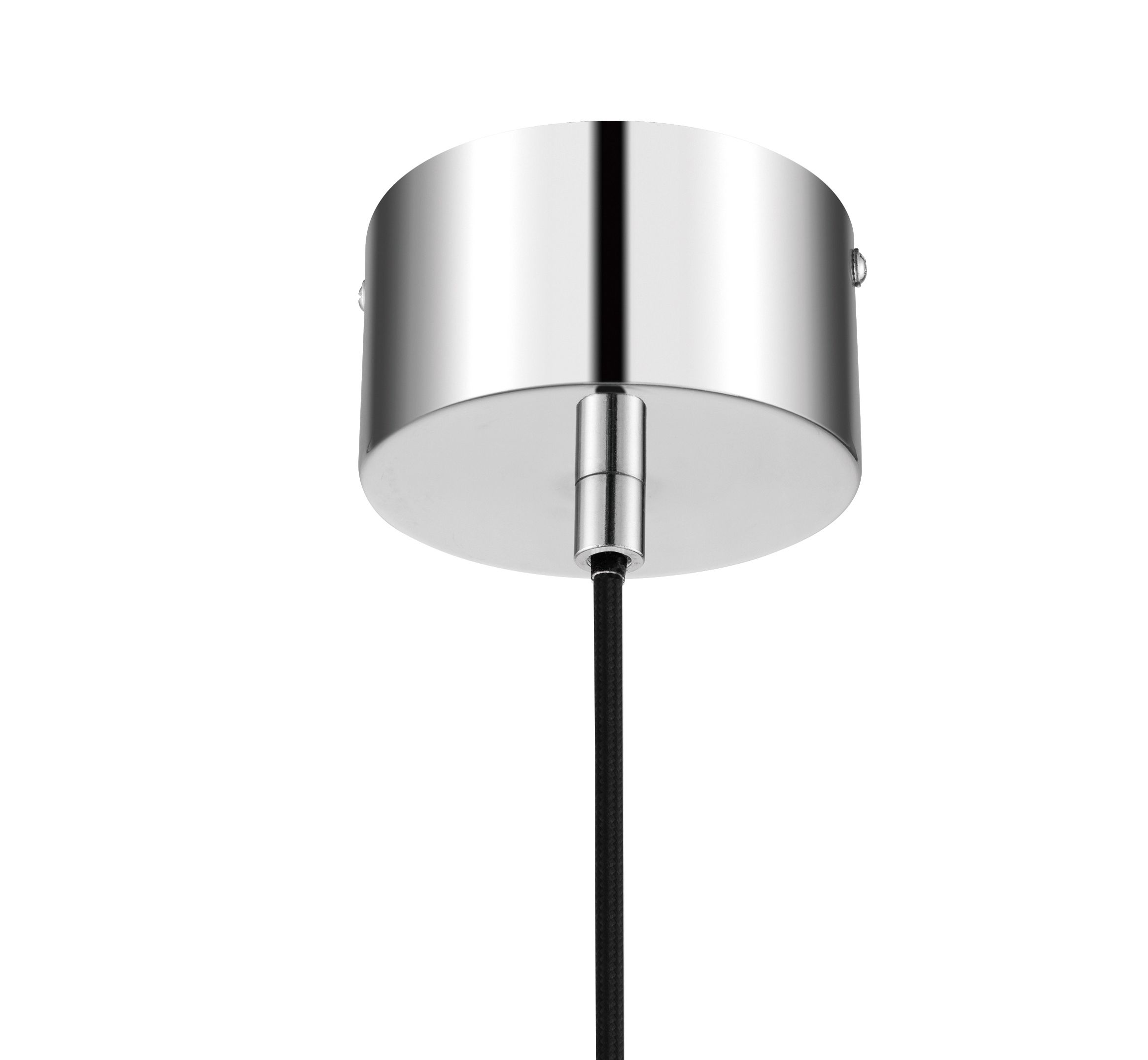 Dacite White Chrome effect Pendant ceiling light, (Dia)280mm