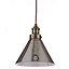 Dafyd Pendant Antique brass effect Ceiling light