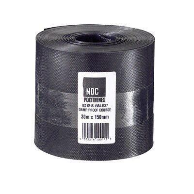 Damplas Black Damp proof course, (L)30m (W)150mm