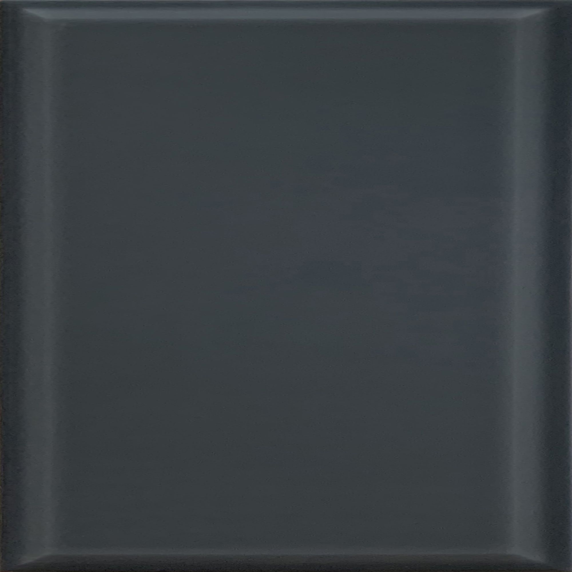 Dark Grey Gloss Ceramic Wall Tile, Pack of 17, (L)400mm (W)150mm