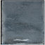Dark Grey Gloss Ceramic Wall Tile, Pack of 54, (L)245mm (W)75mm