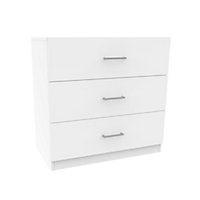 Darwin Gloss white 3 Drawer Chest of drawers (H)787mm (W)800mm (D)420mm