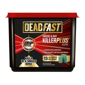Deadfast Rodents Plus Rodenticide, Pack of 15