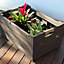 Deahome Florida Wood effect Plastic Garden storage - Partial assembly required
