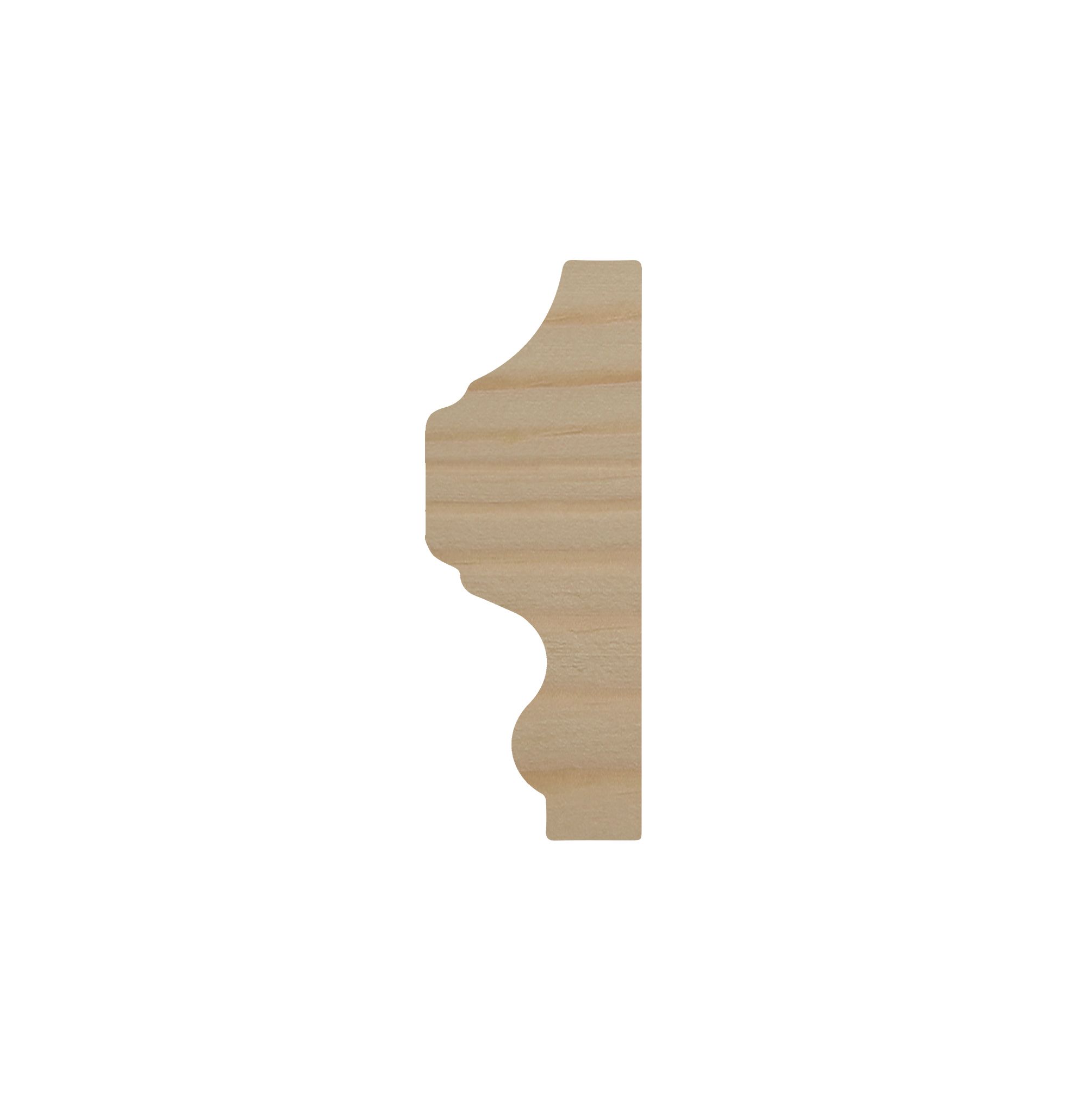 Decorative Natural Pine Moulding (L)2.4m (W)32mm (T)12mm