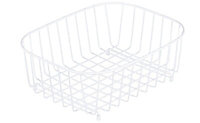 Design White Metal Bowl basket, (W)395mm