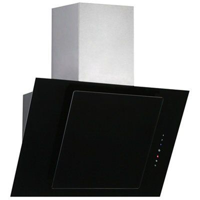 White angled online cooker hood 70cm