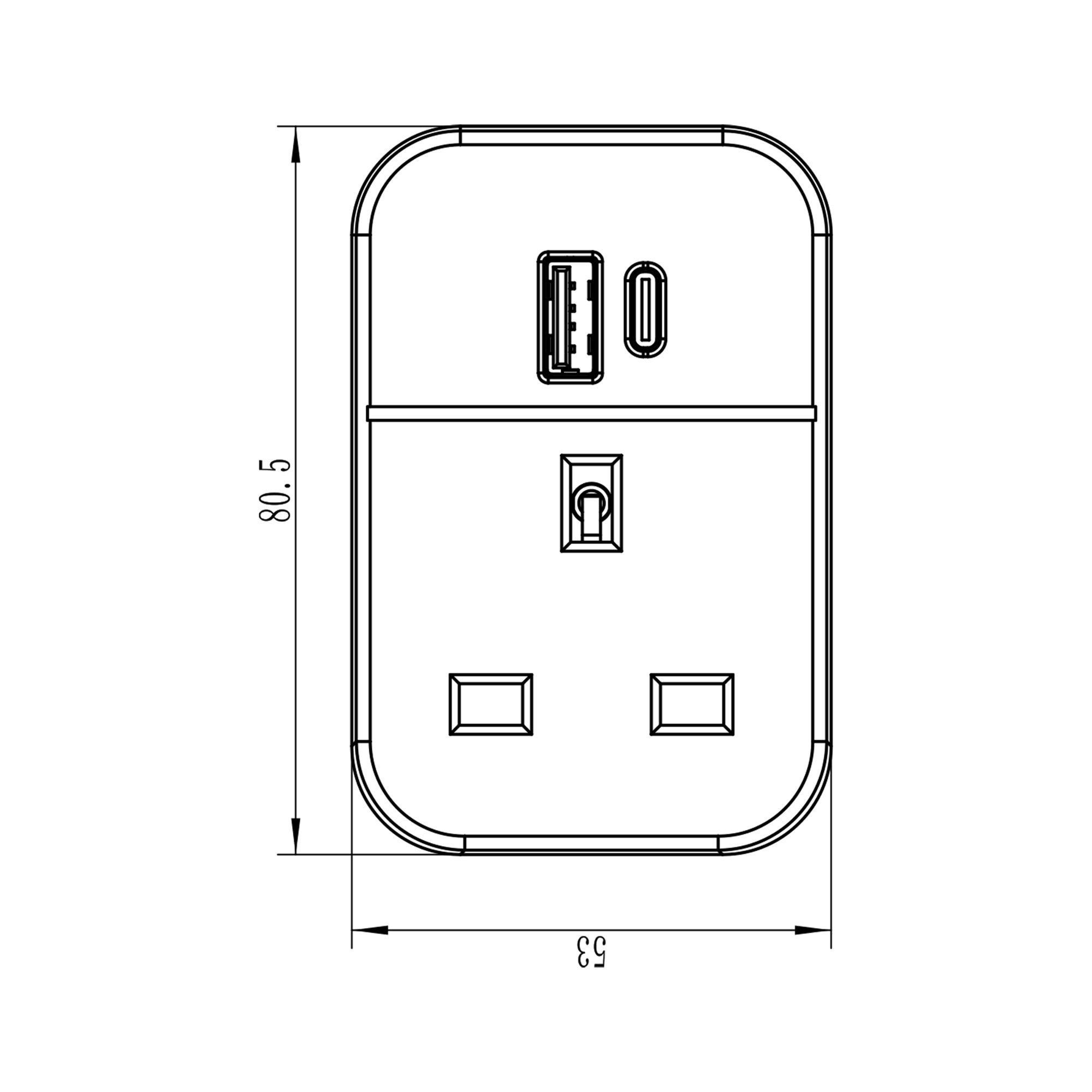 Deta 3A USB adaptor plug