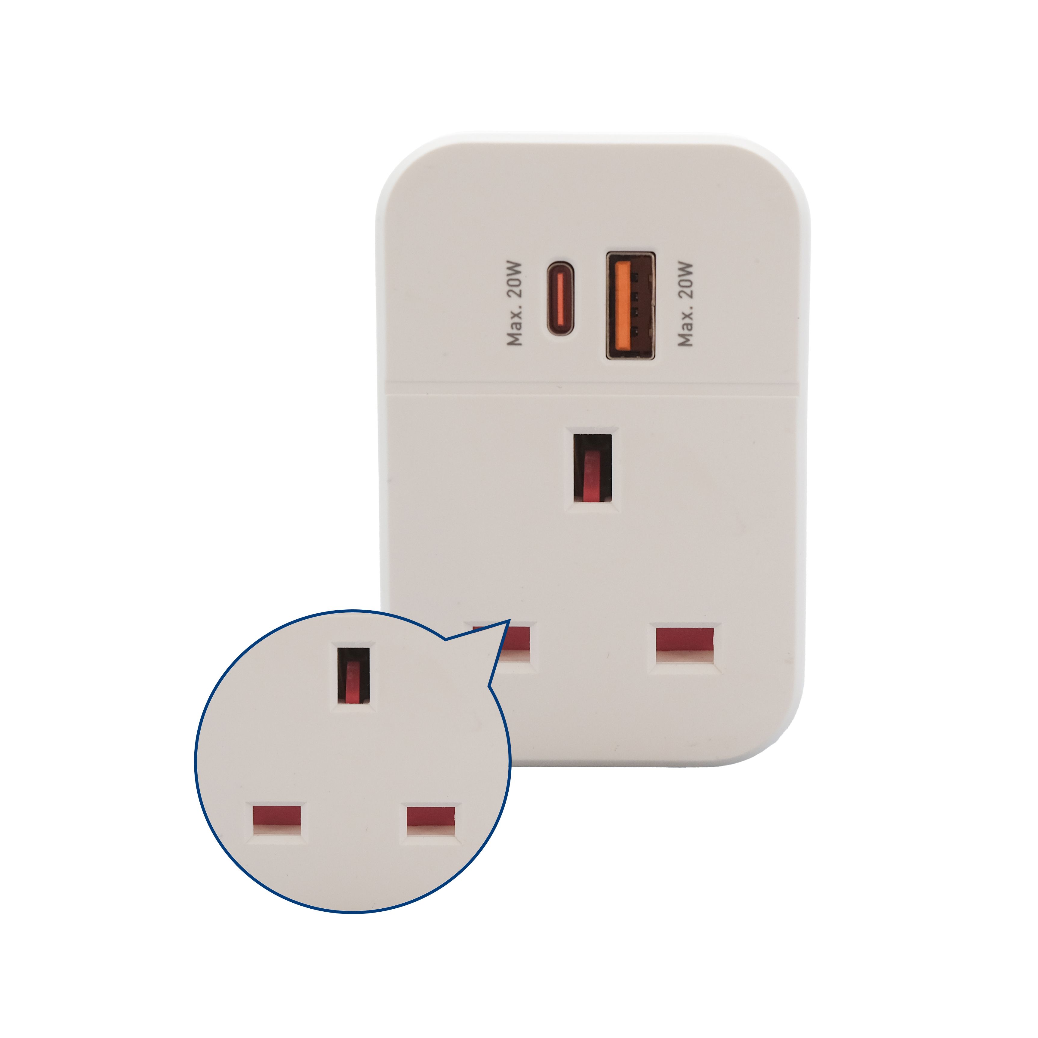 Deta 3A USB adaptor plug