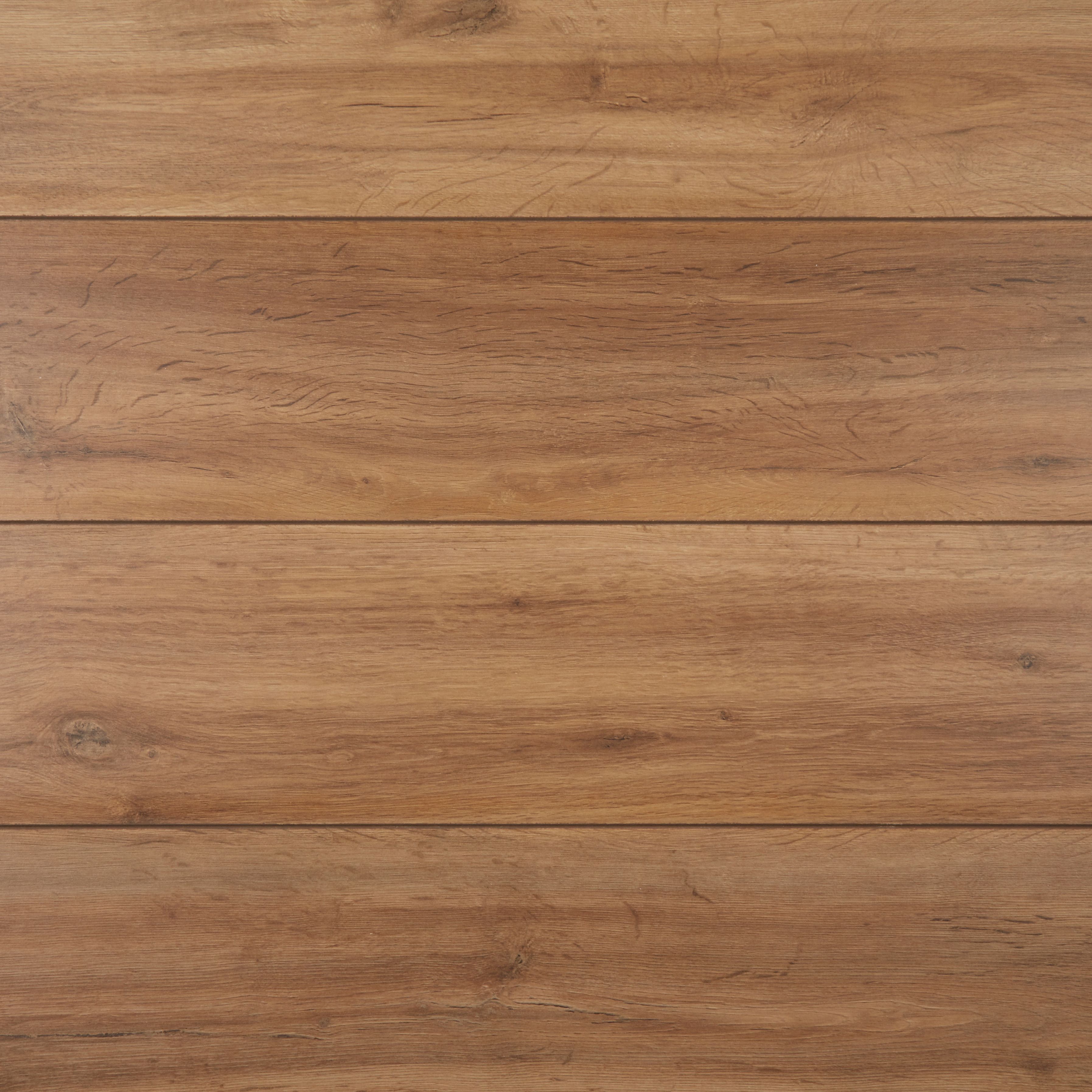 Devonport Natural Gloss Oak effect Laminate Flooring Sample