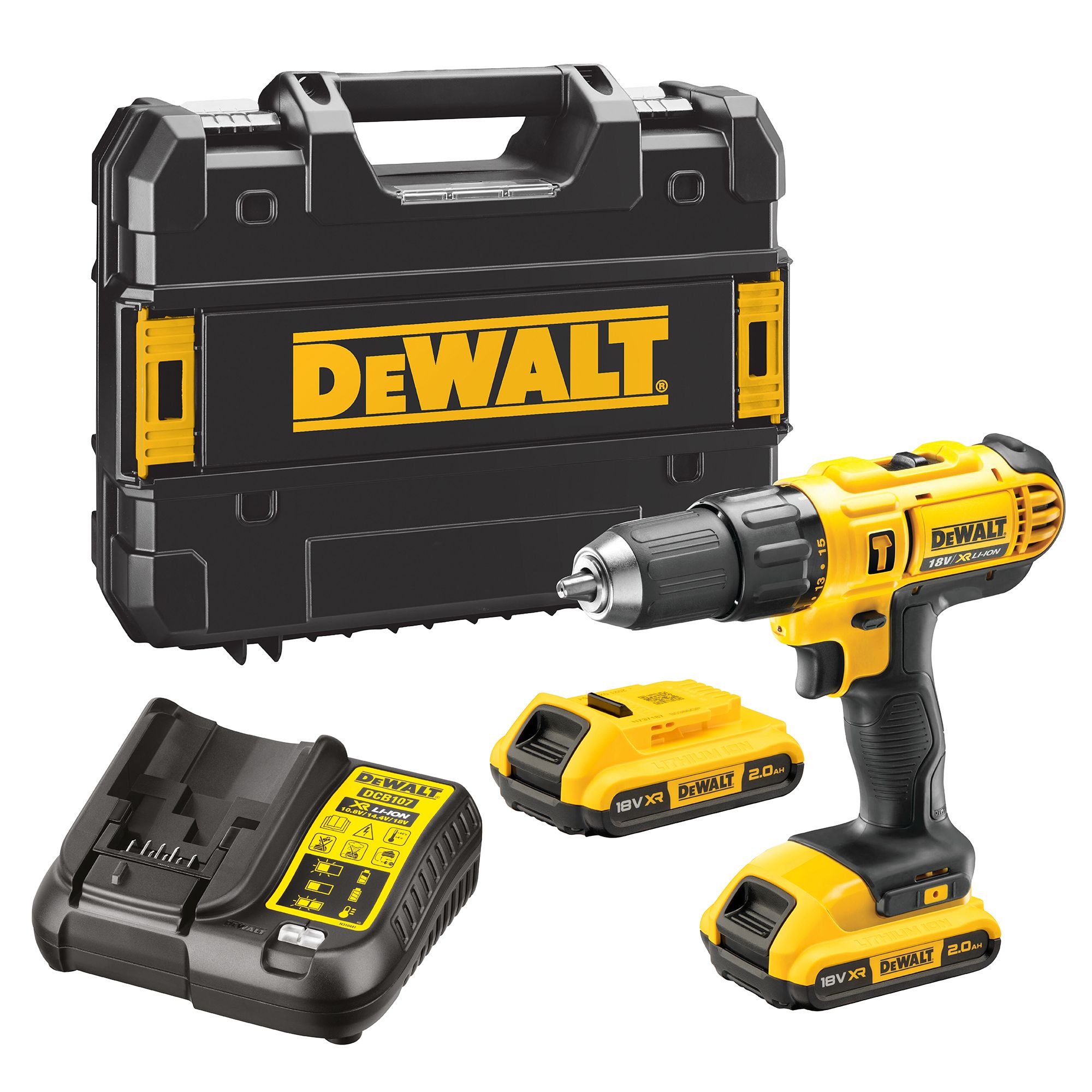 Dewalt 18v combi drill & 2 batteries best price sale